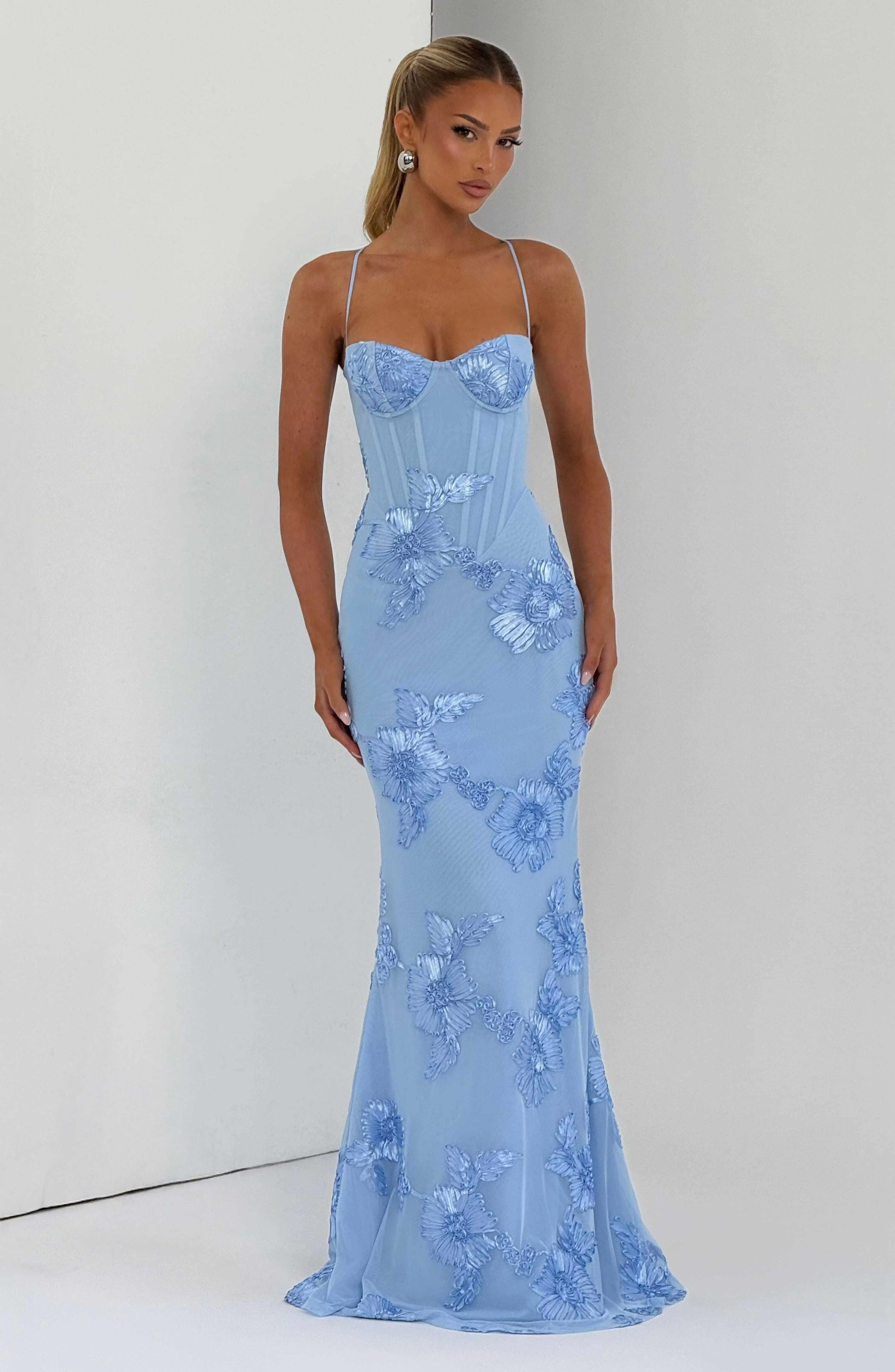 Nefertiti Maxi Dress - Glacier Blue - Image 7