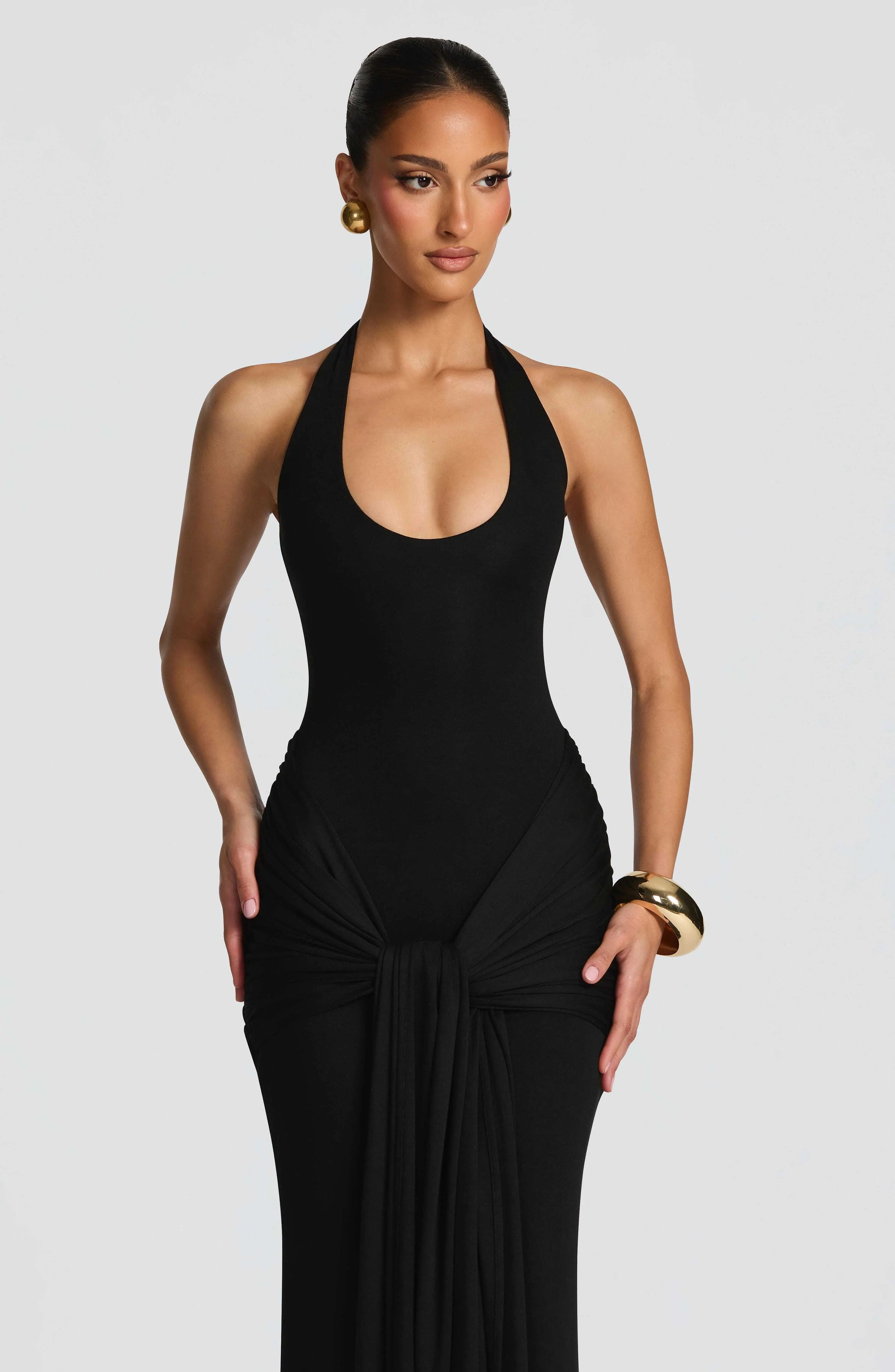 Veneda Maxi Dress - Black - Image 4