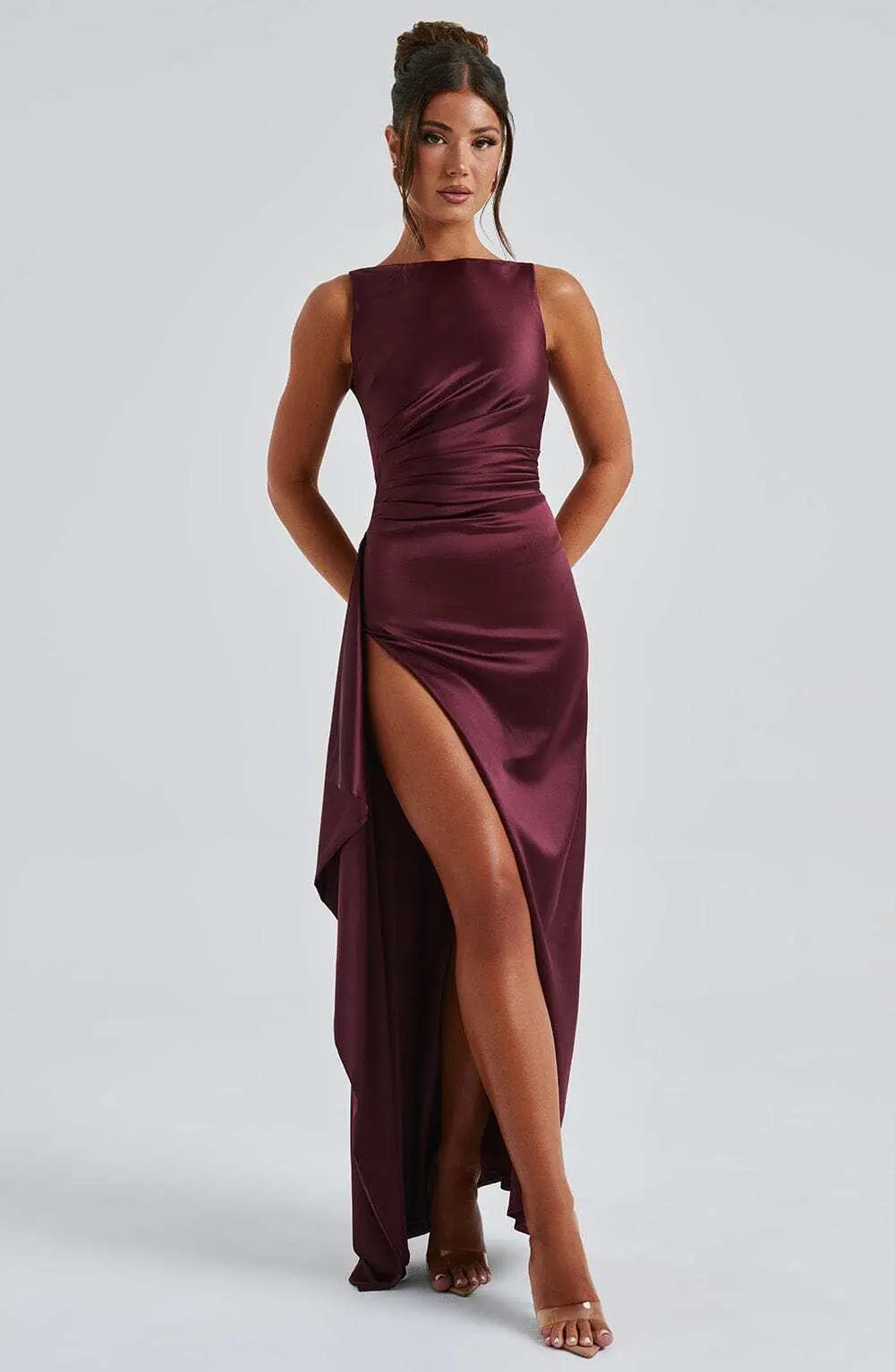 Peggy Maxi Dress - Cherry Lacquer - Image 10