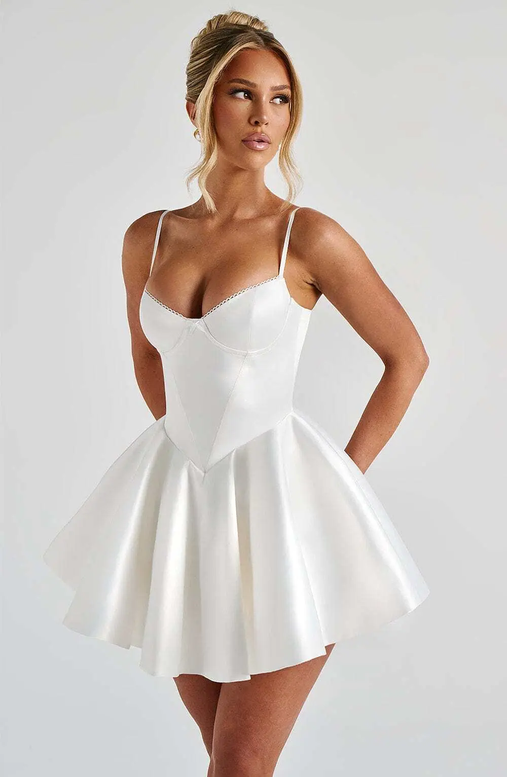 Poppy Mini Dress - Ivory - Image 8