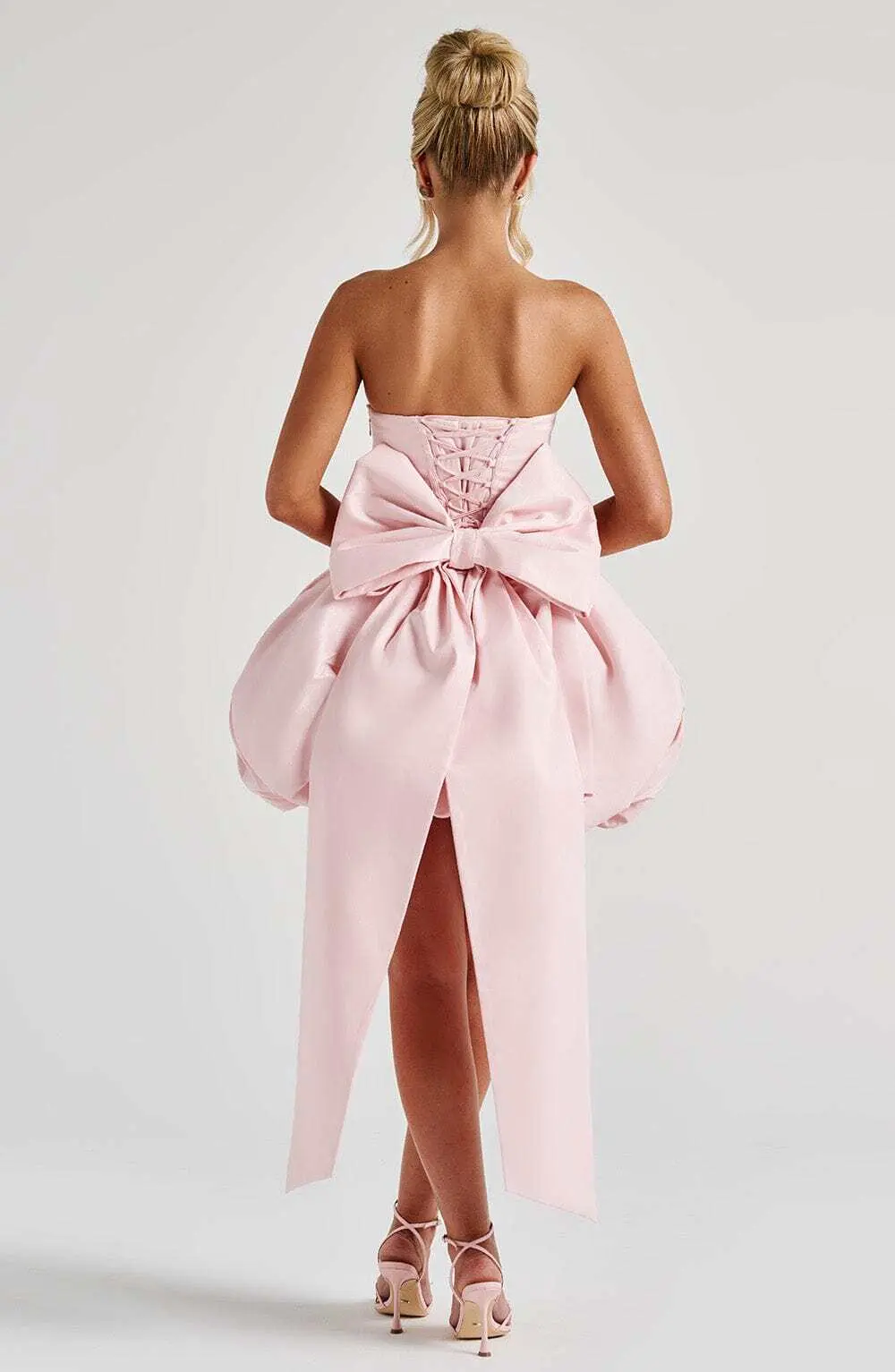 Lotus Mini Dress - Blush - Image 8
