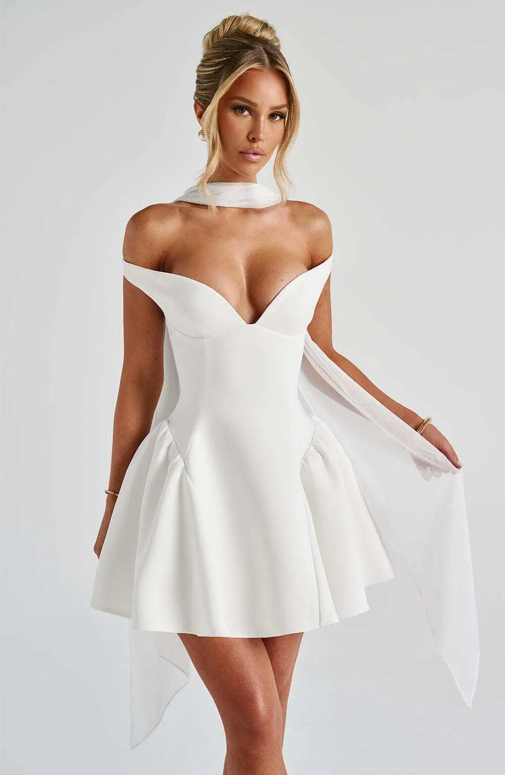 Marla Mini Dress - Ivory - Image 16