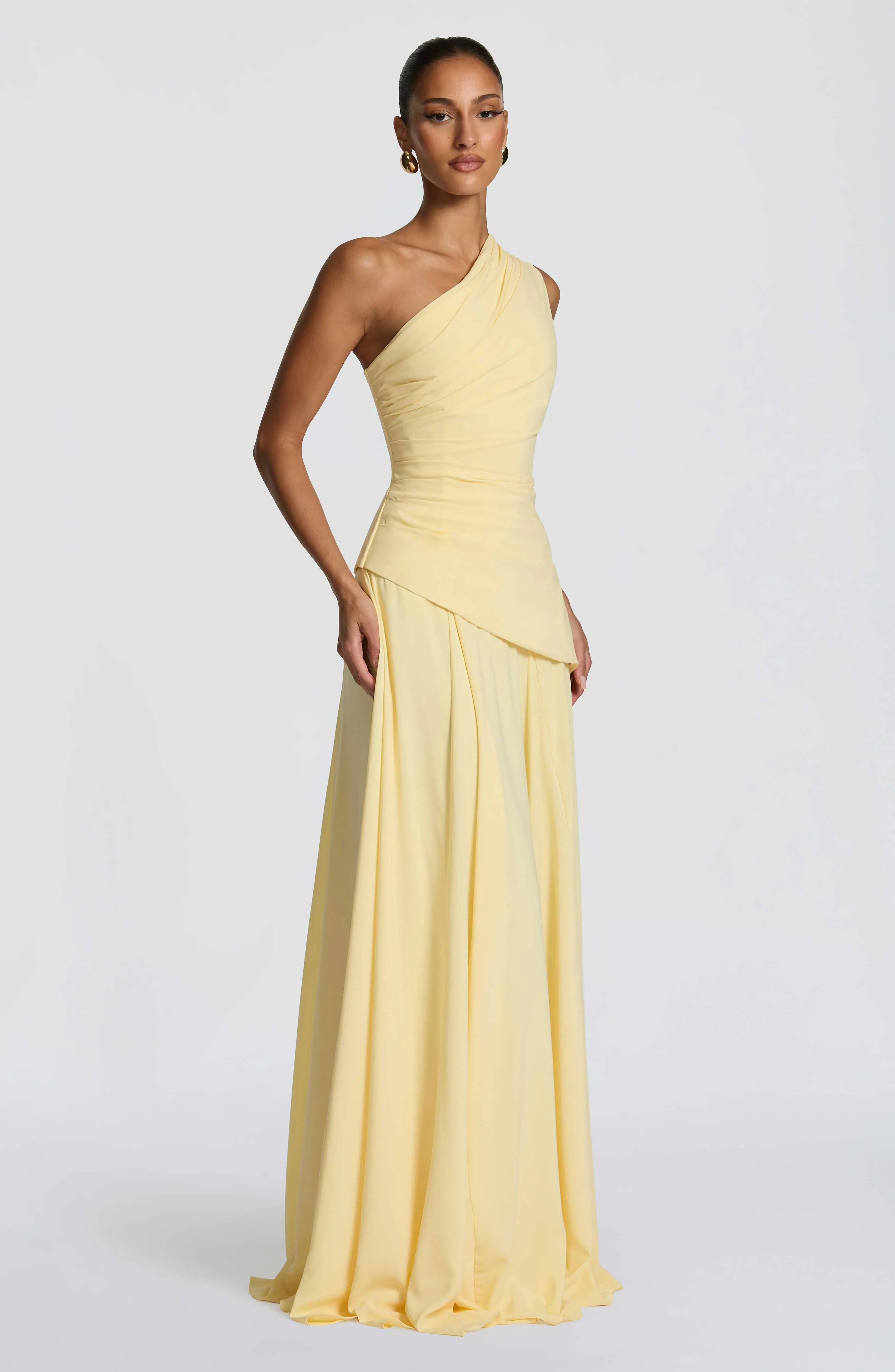 Bianca Maxi Dress - Lemon - Image 4