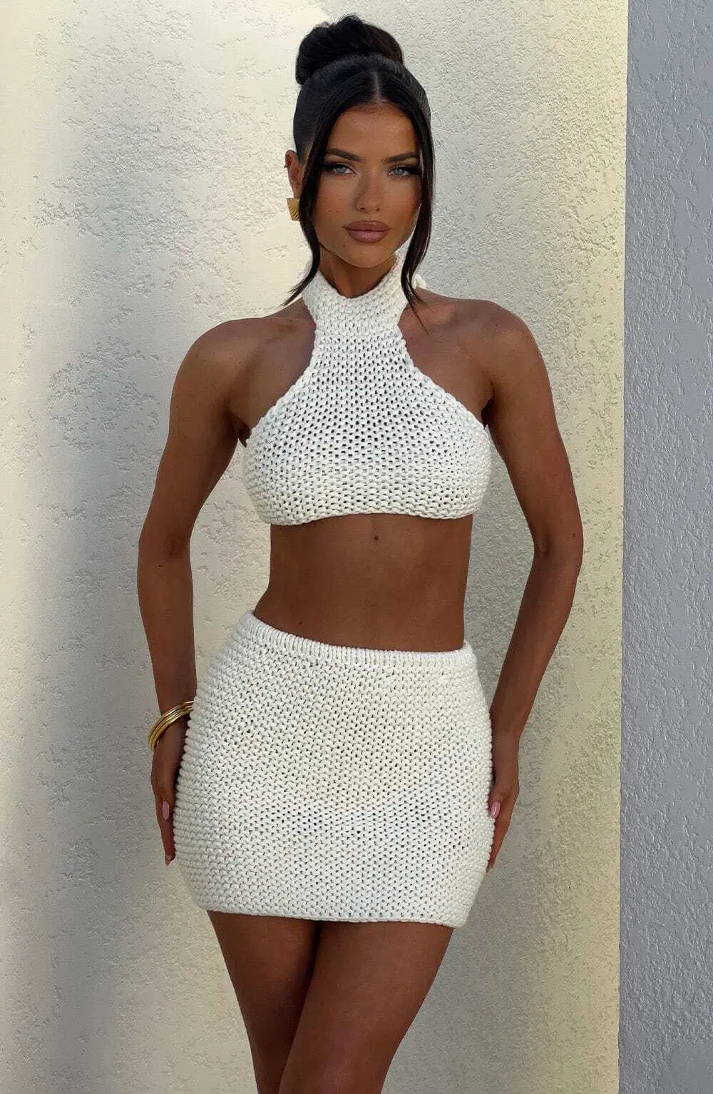 Margot Mini Skirt - Ivory - Image 11