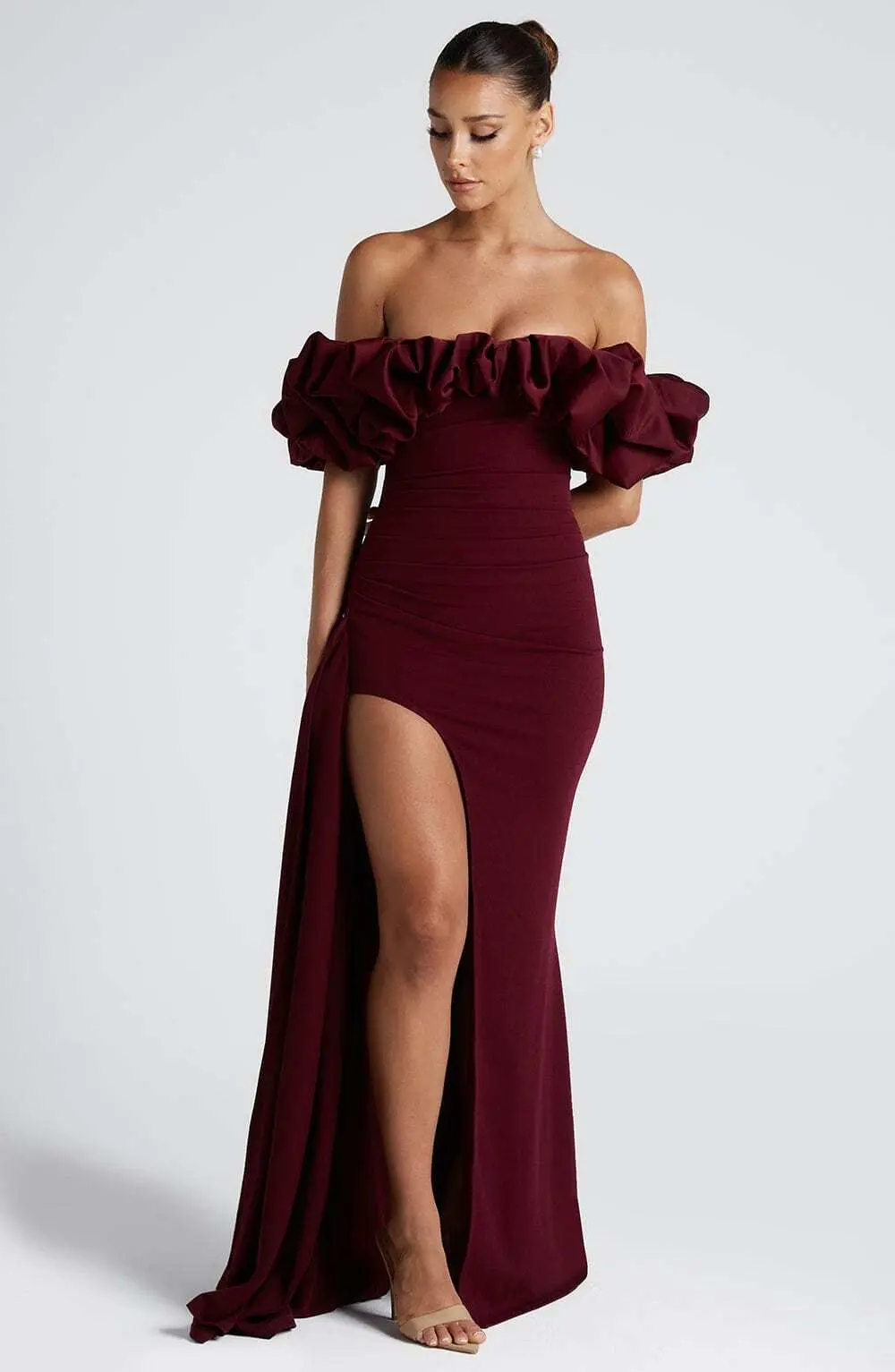 Elsie Maxi Dress - Cherry Lacquer - Image 11