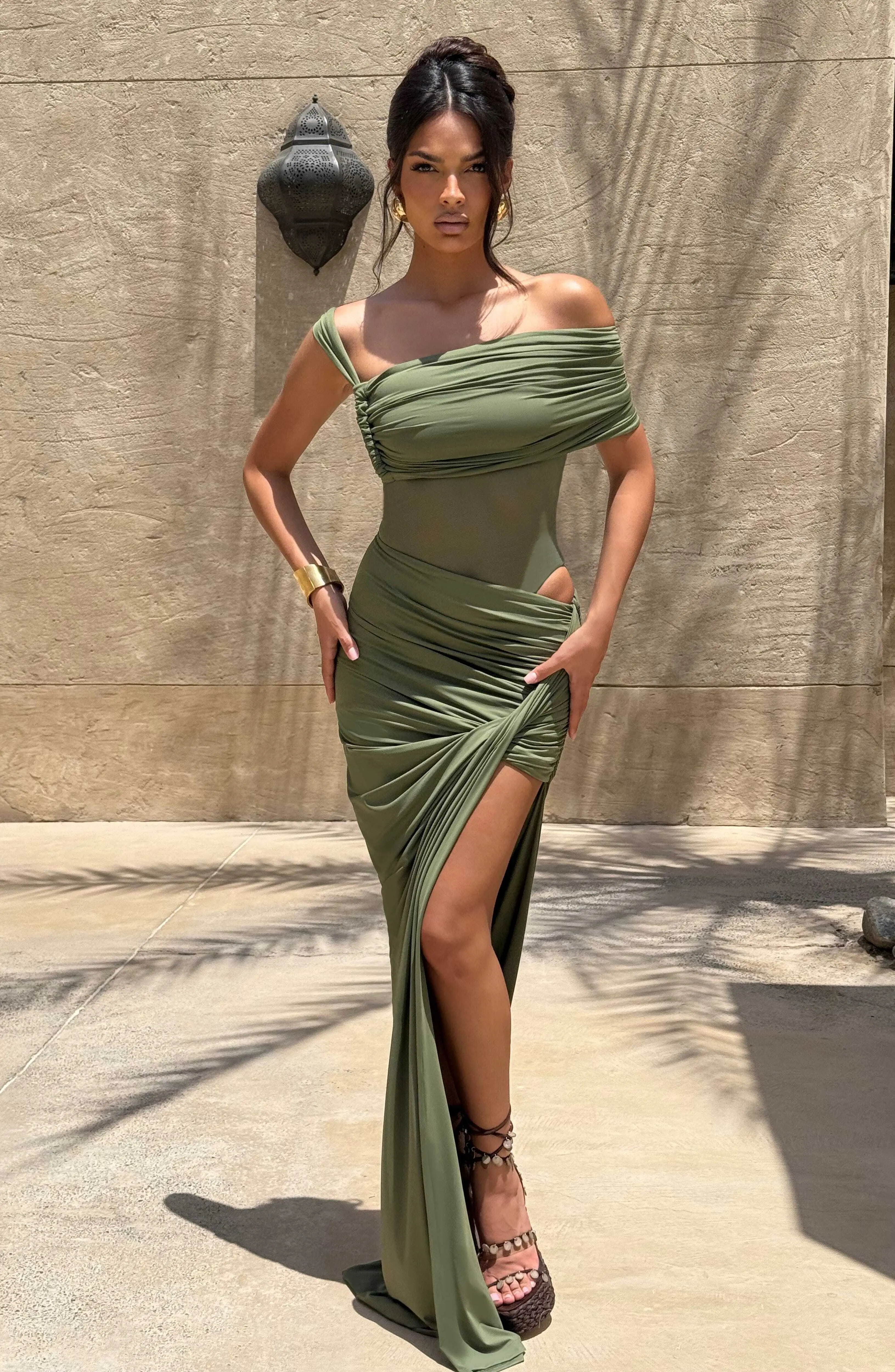 Lisette Bodysuit - Khaki - Image 3