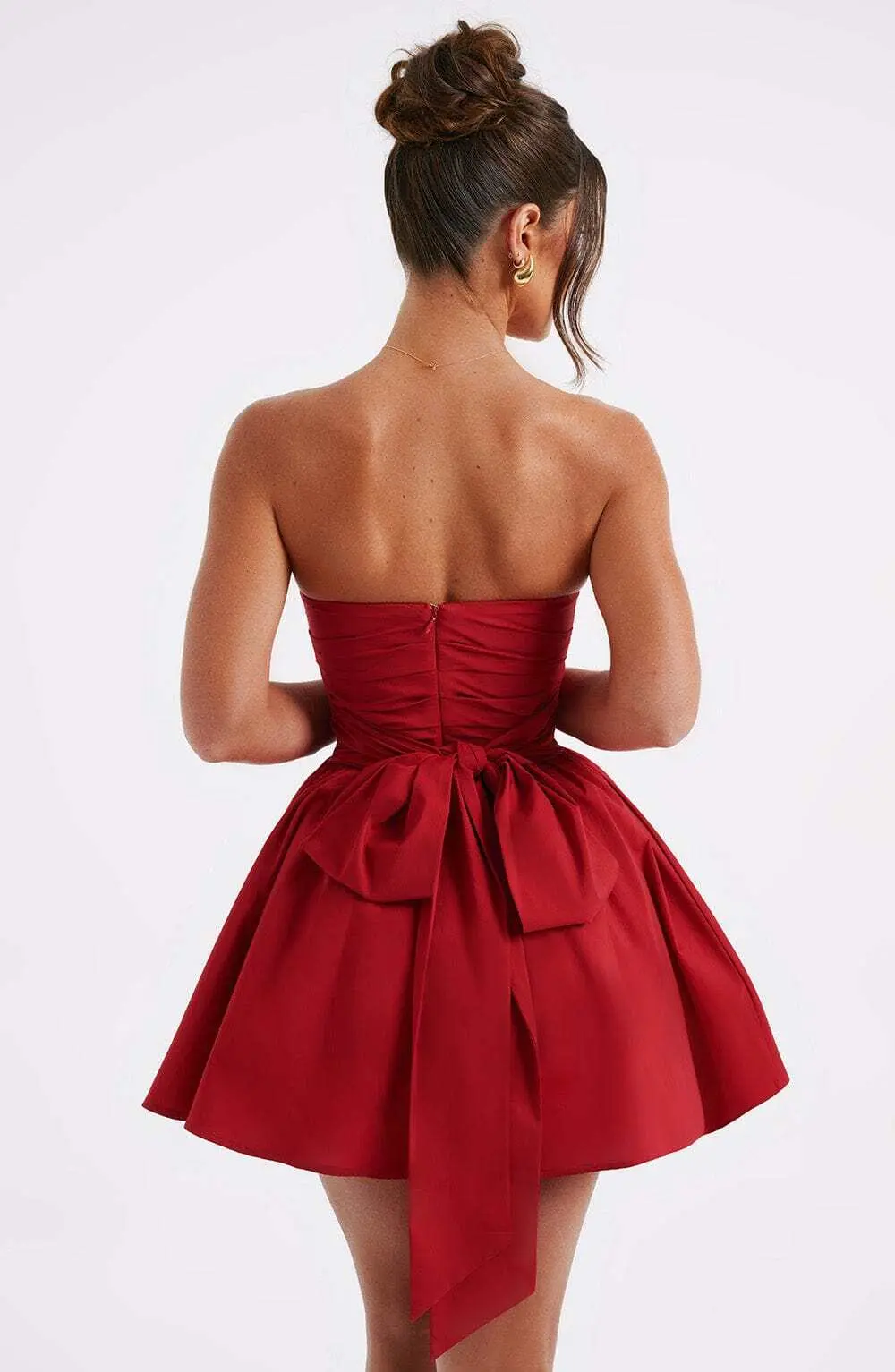 Katrina Mini Dress - Red - Image 2
