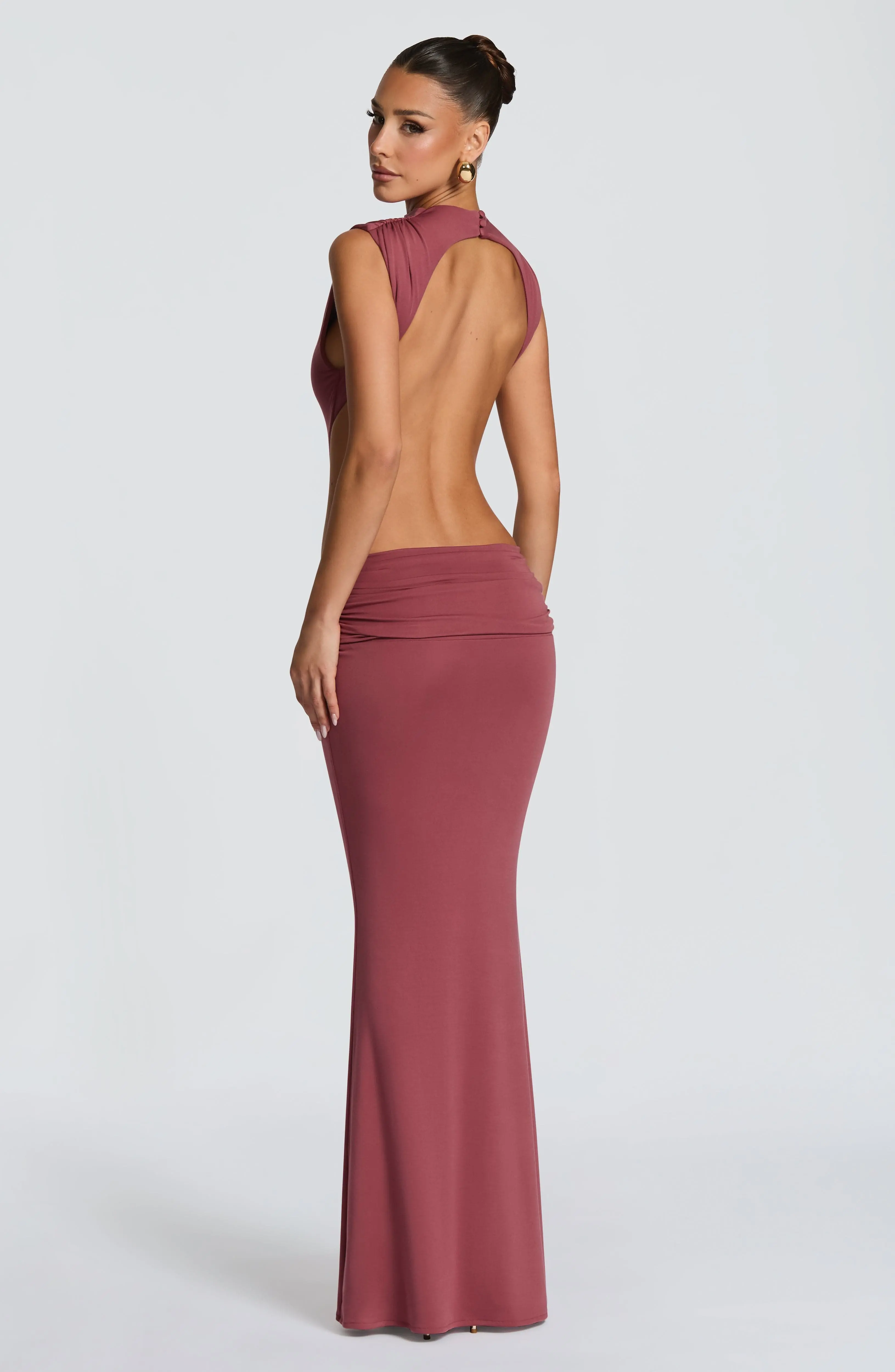 Fenella Maxi Dress - Rose Brown - Image 5
