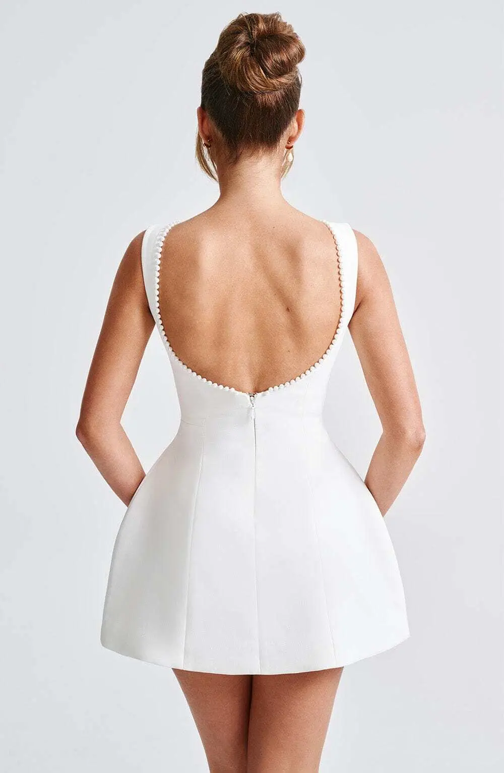 Carrie Mini Dress - Ivory - Image 10