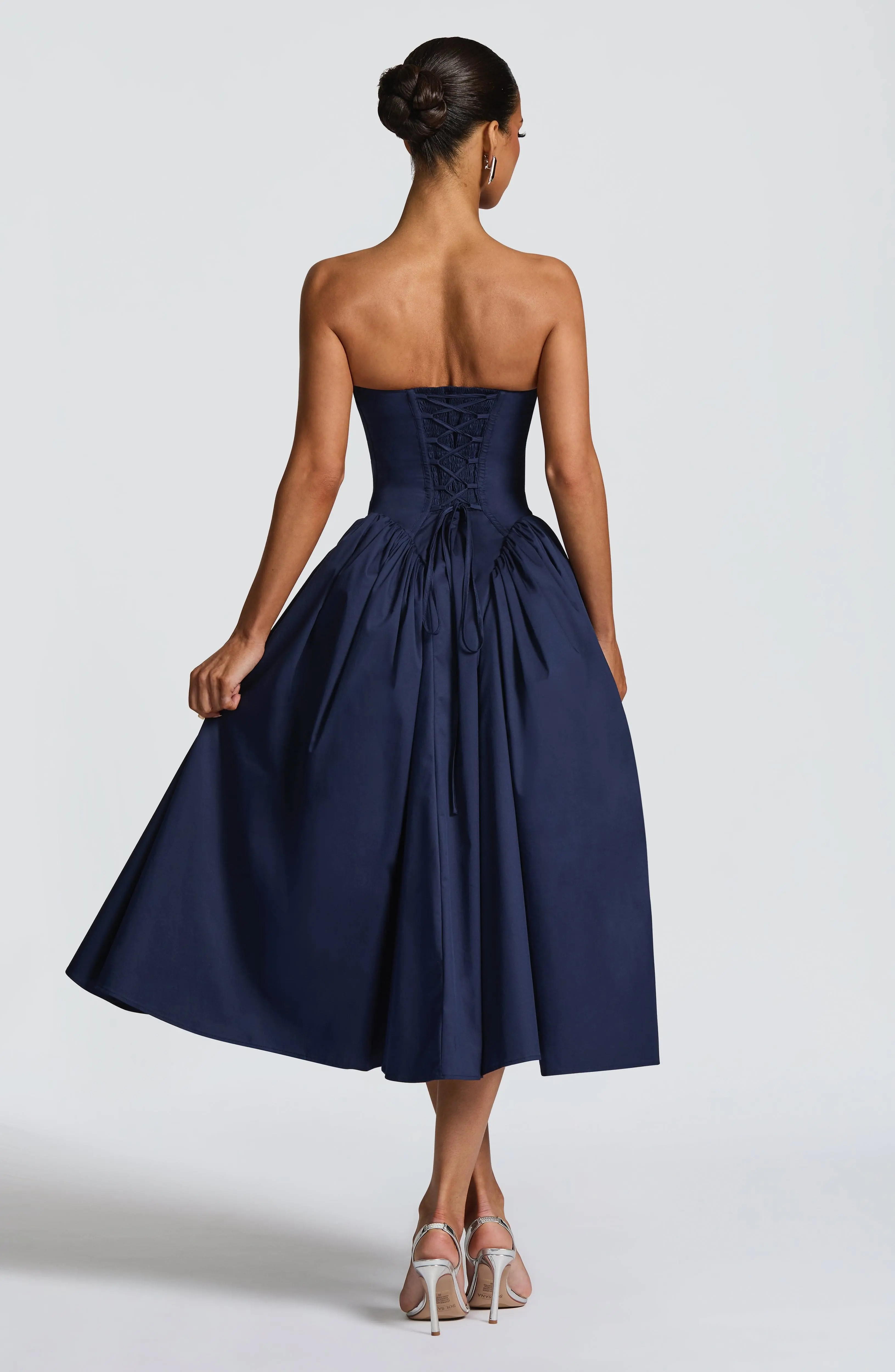 Darla Midi Dress - Navy - Image 3