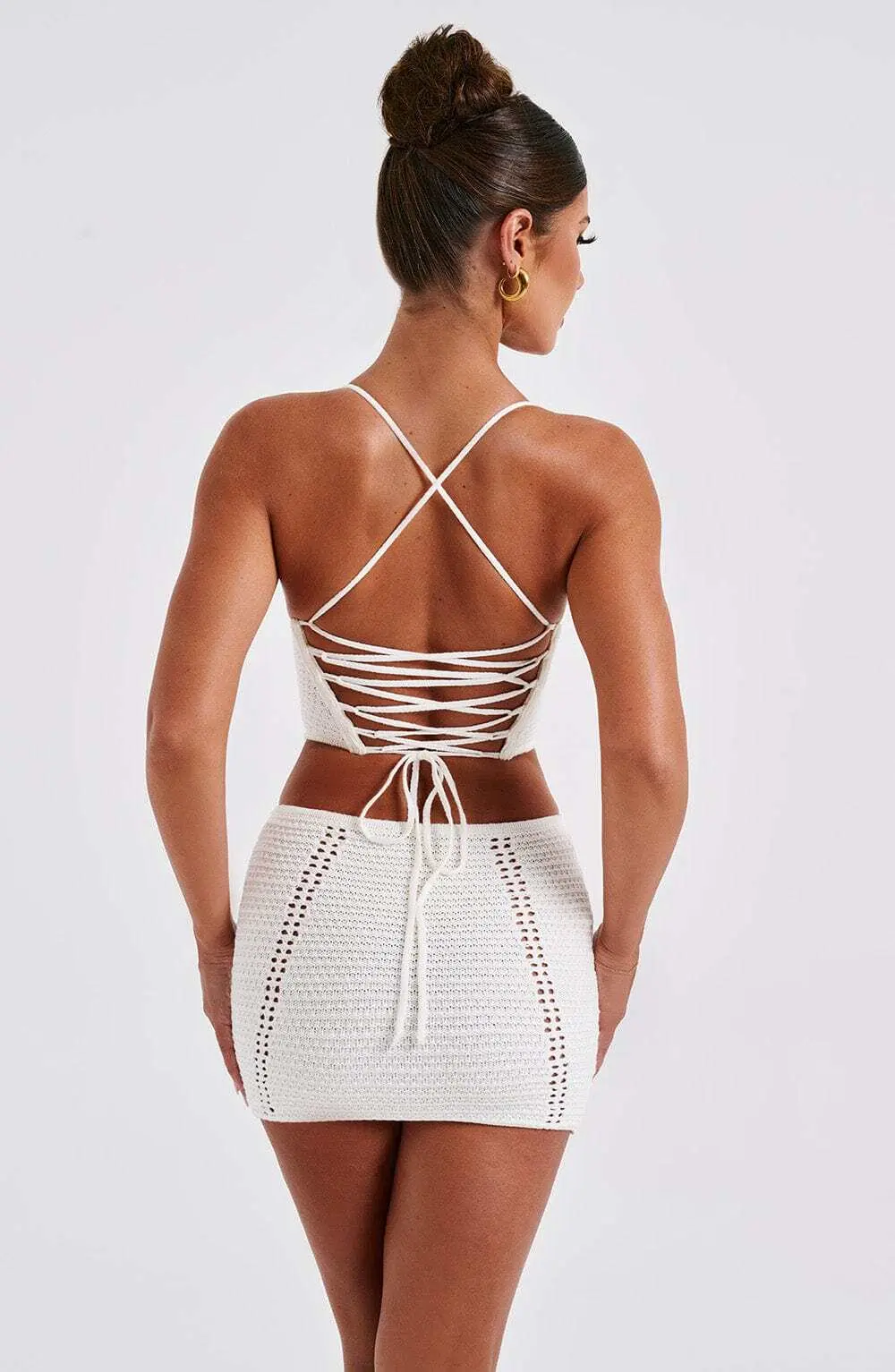 Selma Mini Skirt - White - Image 5