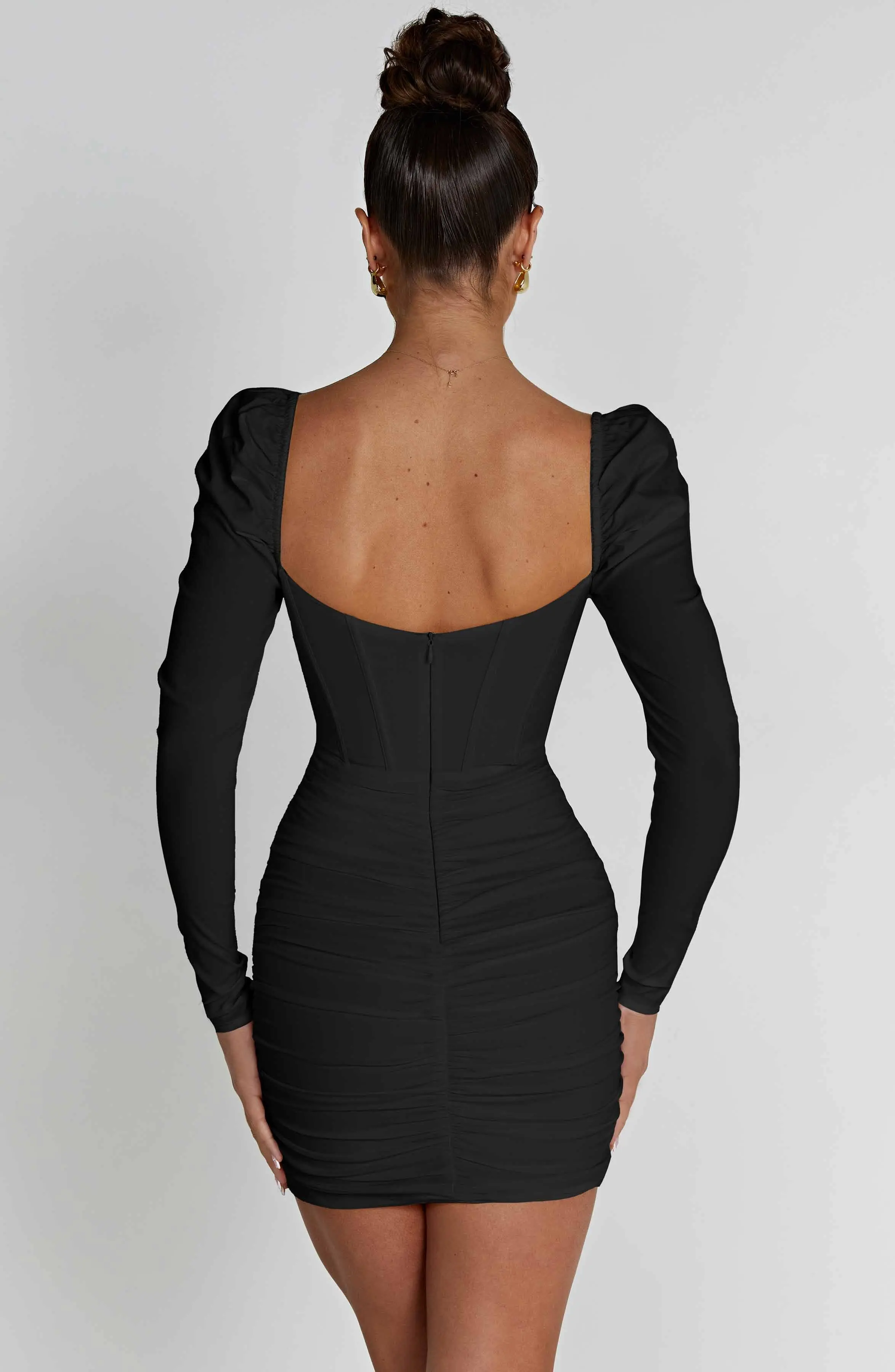 Louise Mini Dress - Black - Image 2