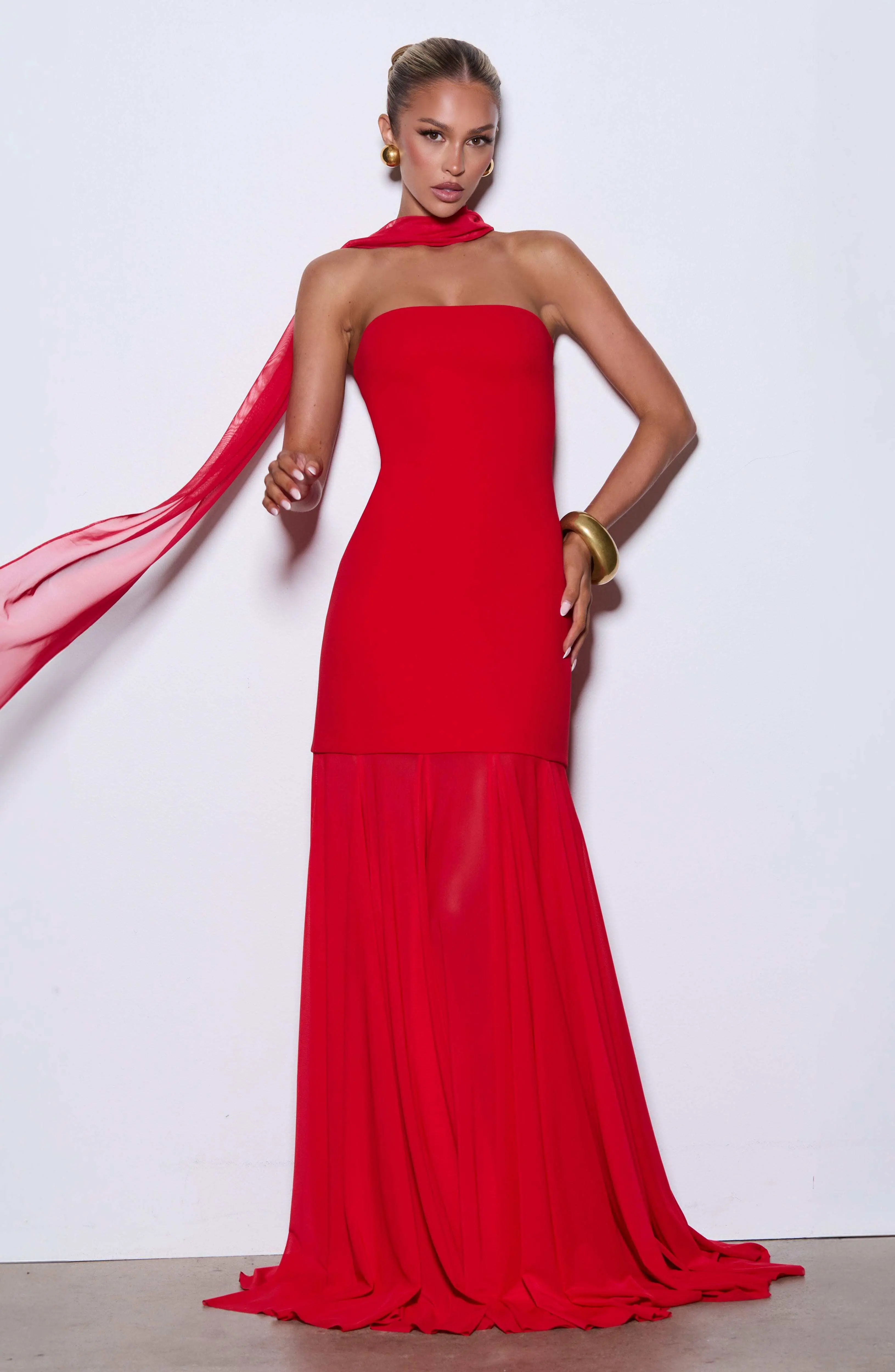Merritt Gown - Red - Image 9