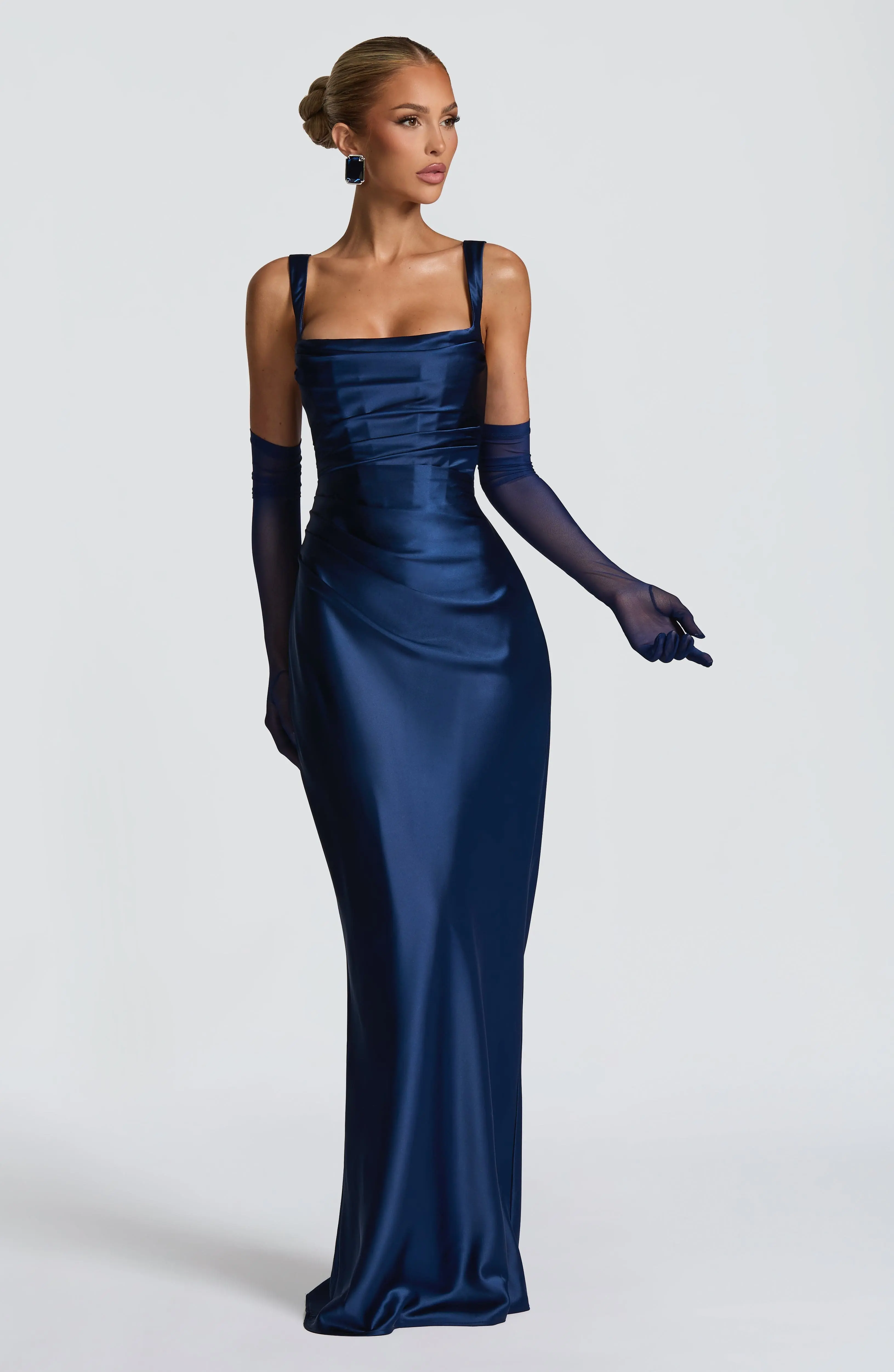 Calanthe Maxi Dress - Navy - Image 5