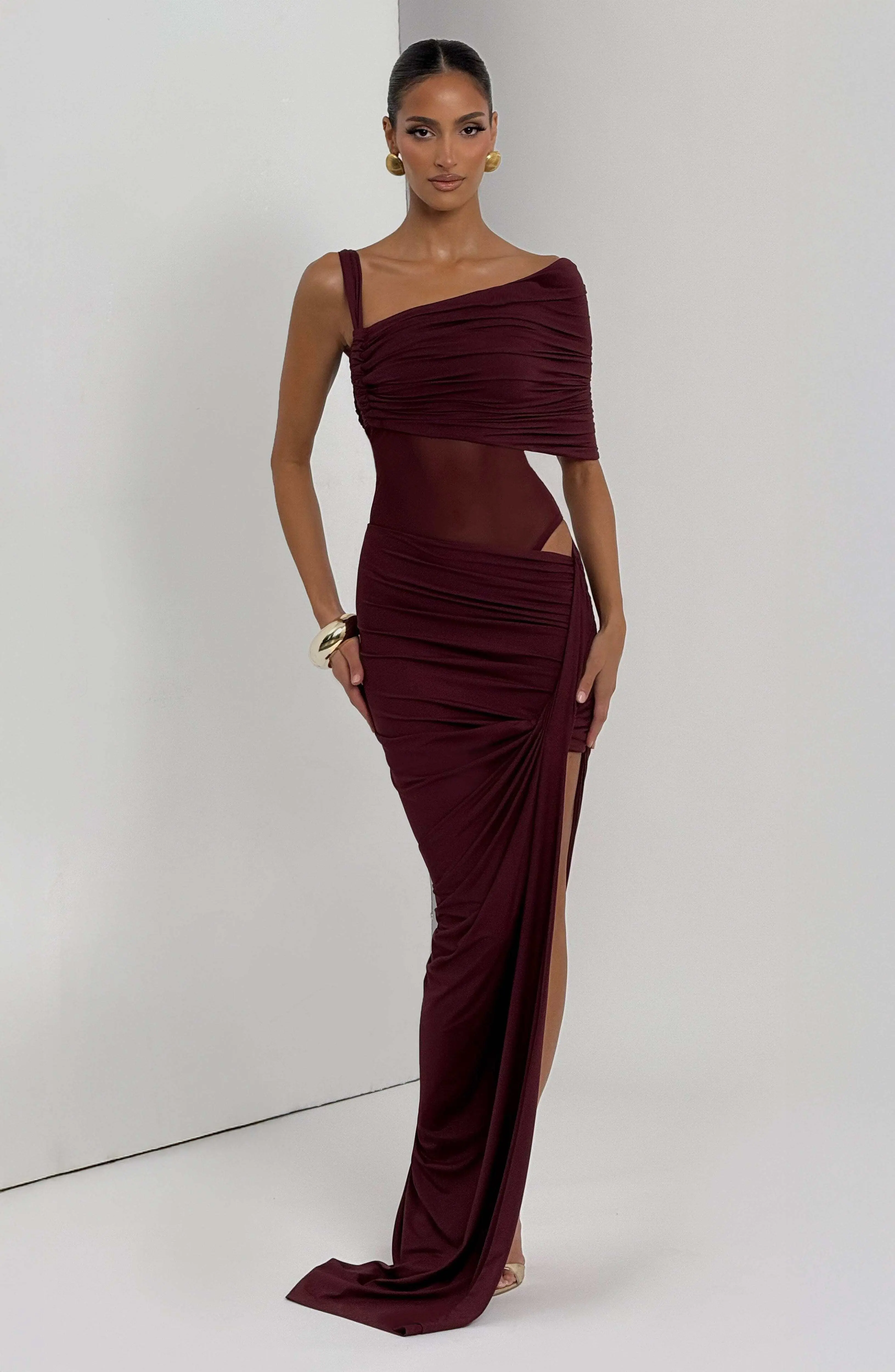 Henrietta Maxi Skirt - Cherry Lacquer - Image 10