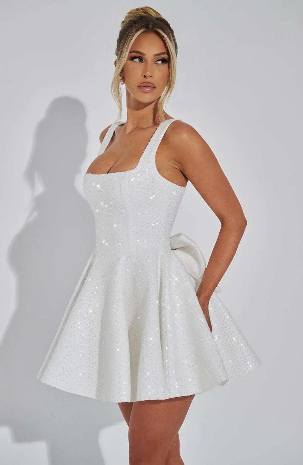 Dorothy Mini Dress - Ivory - Image 4