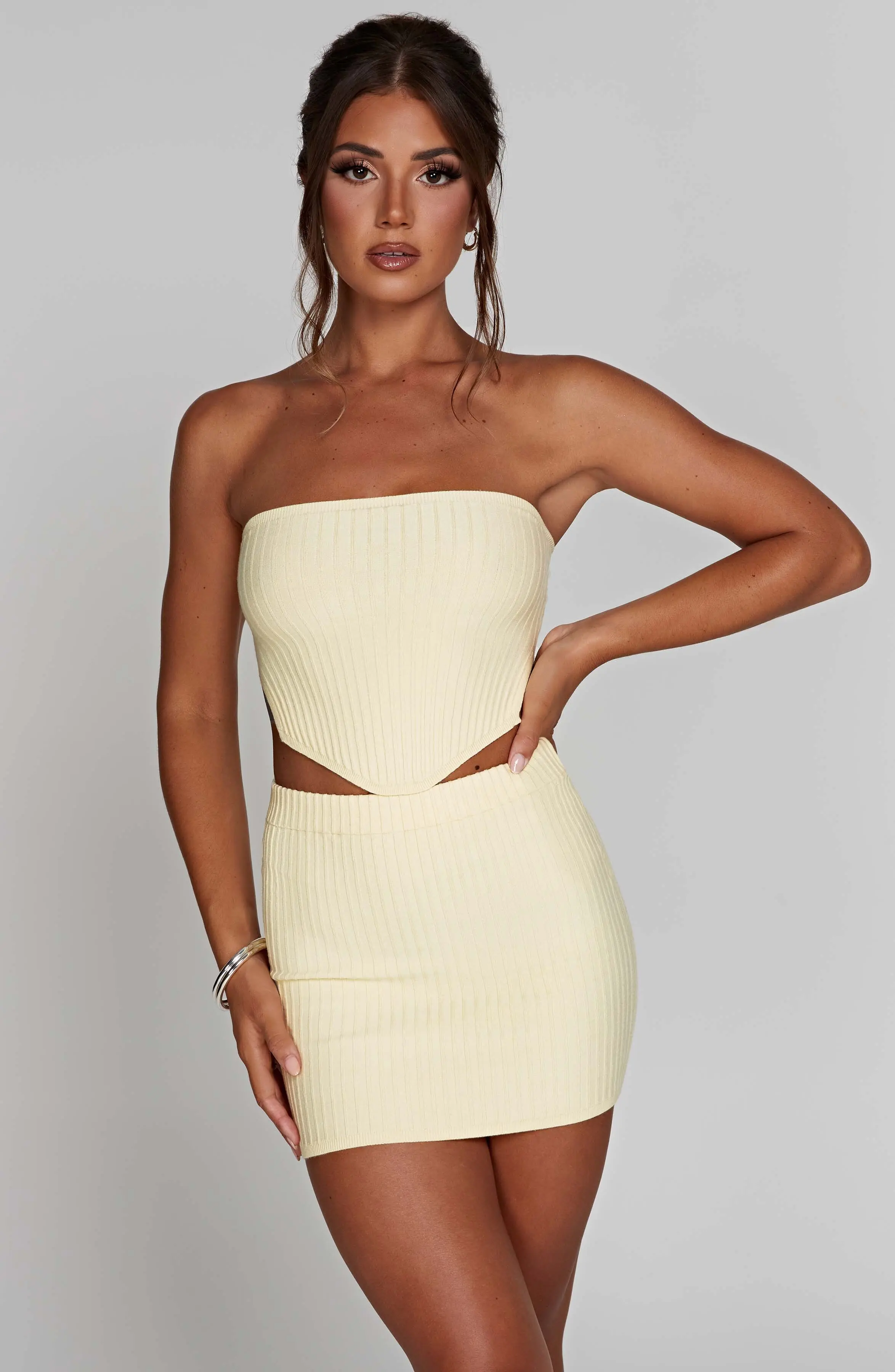 Jaz Mini Skirt - Lemon - Image 7
