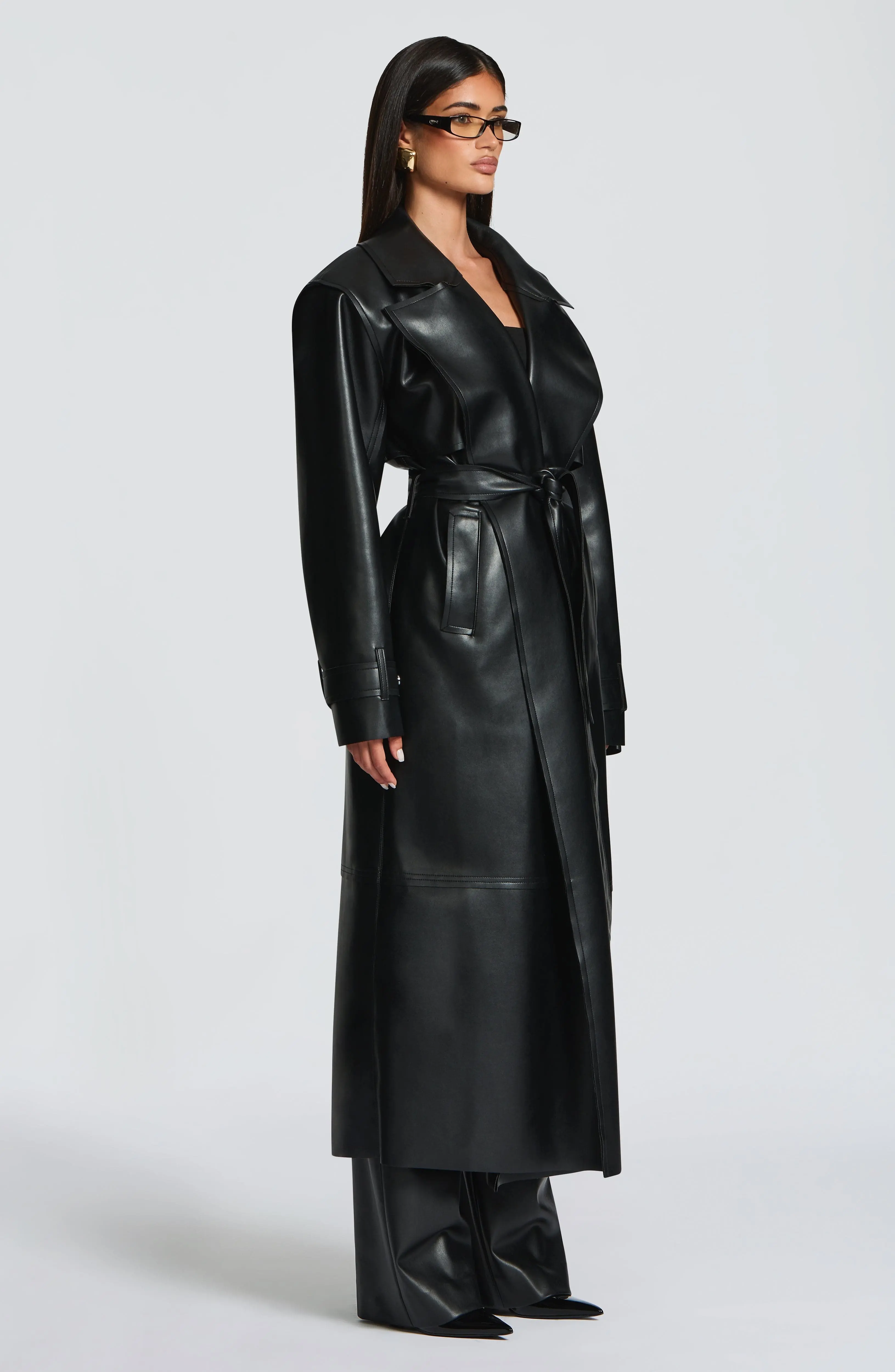 Bridget Trench Coat - Black - Image 6