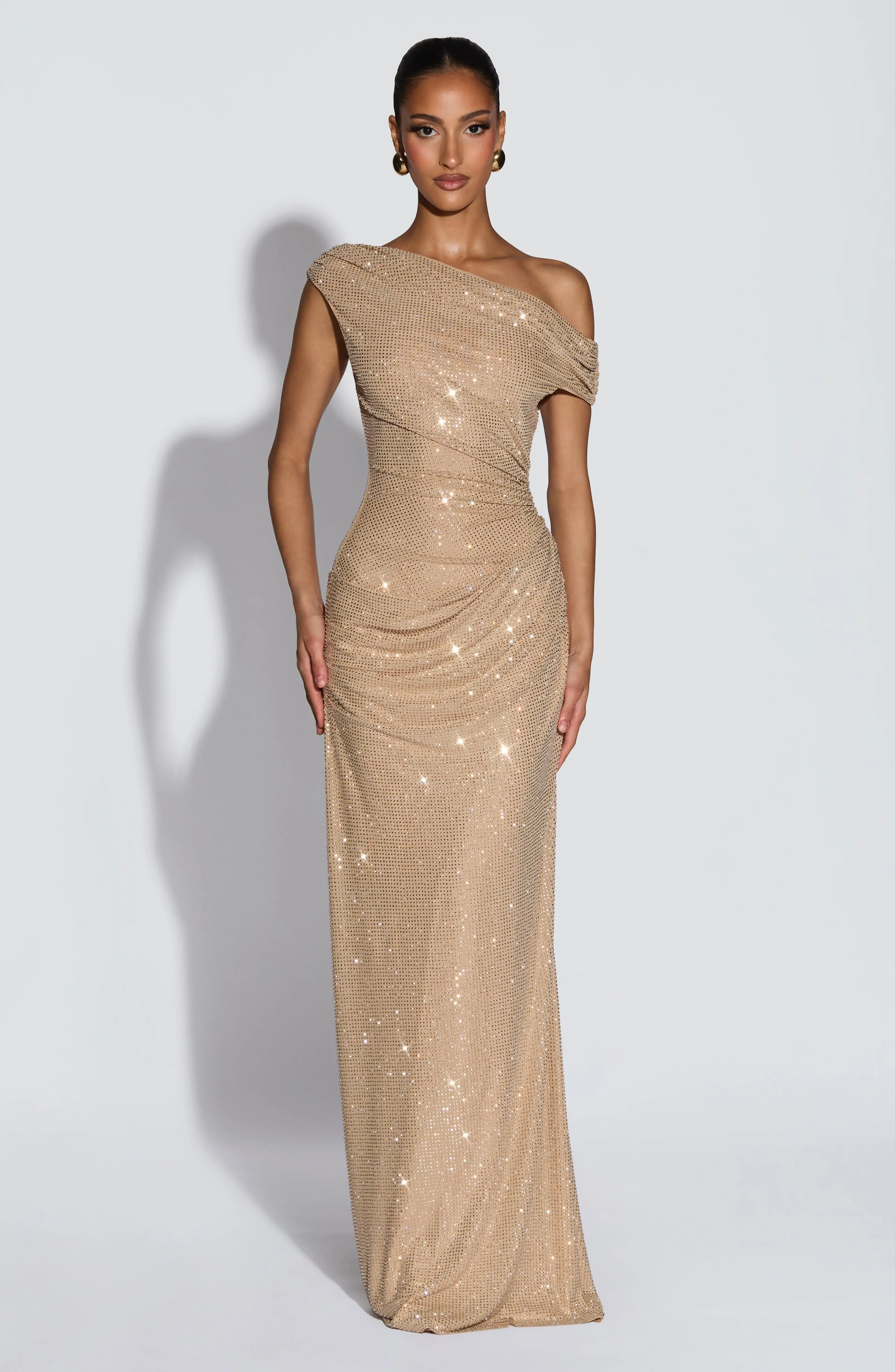 Ottilie Maxi Dress - Gold - Image 2