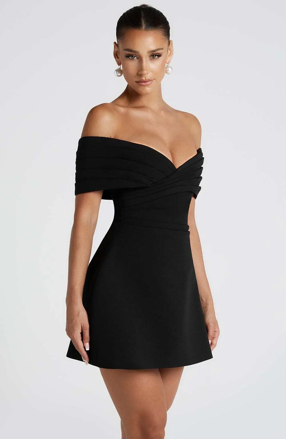 Solana Mini Dress - Black - Image 3