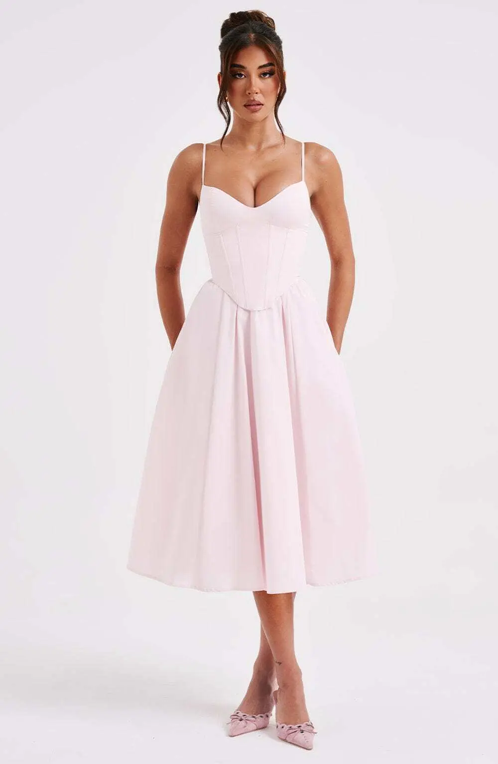 Mariella Midi Dress - Blush - Image 6