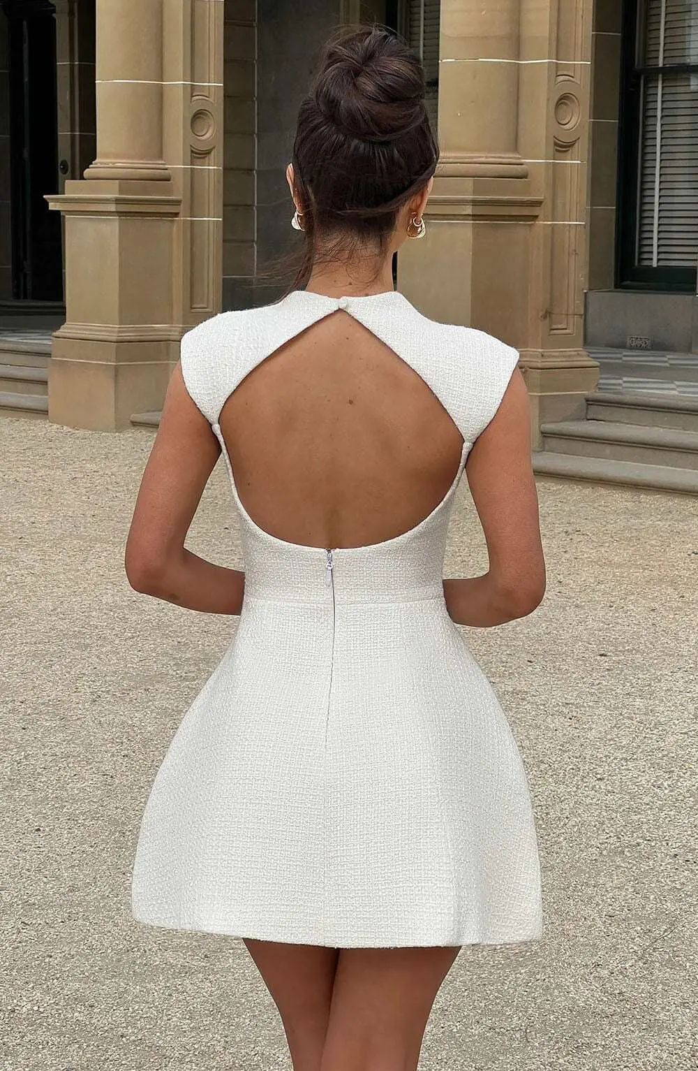 Blake Mini Dress - Ivory - Image 2