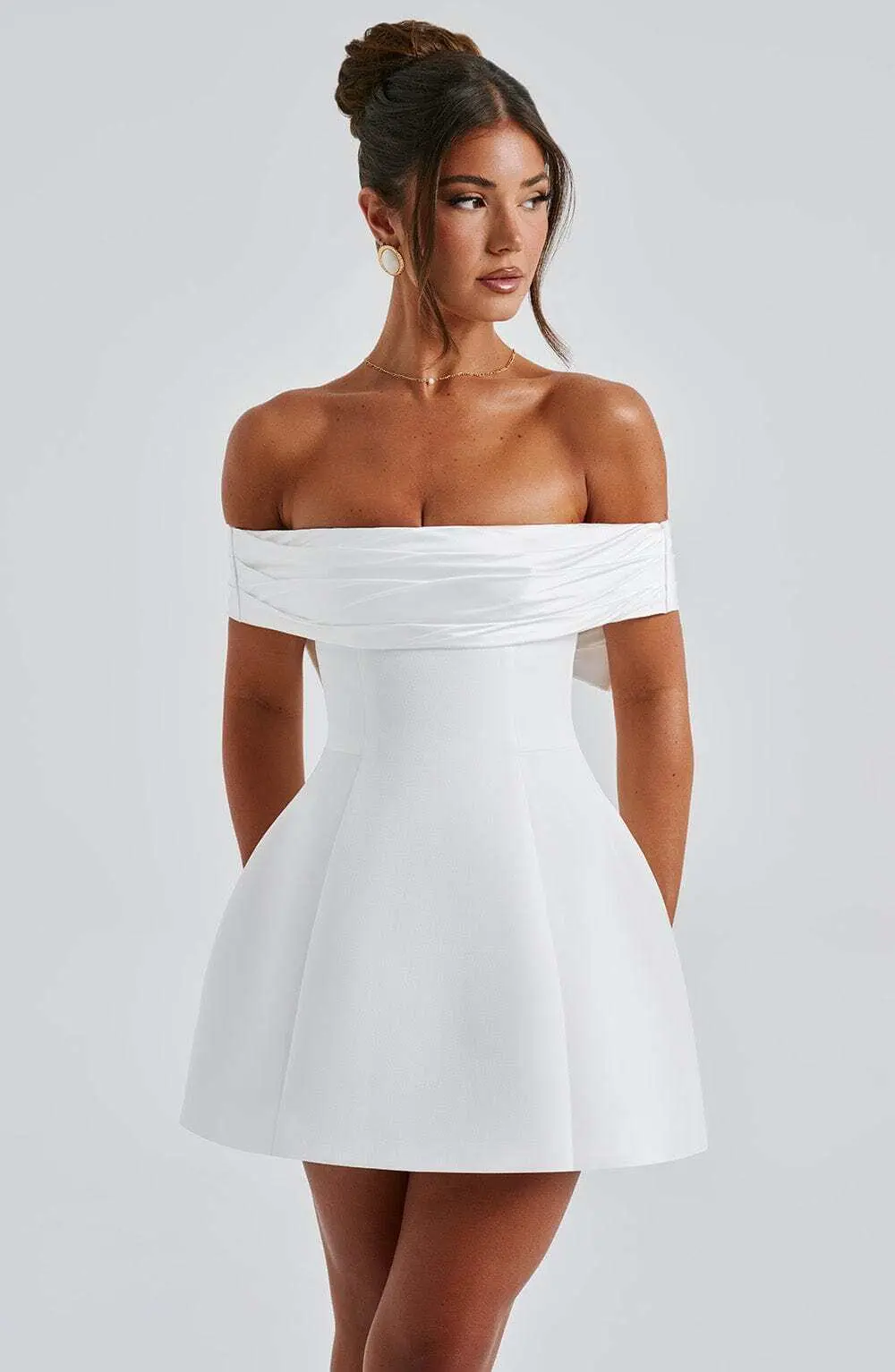 Delta Mini Dress - Ivory - Image 12