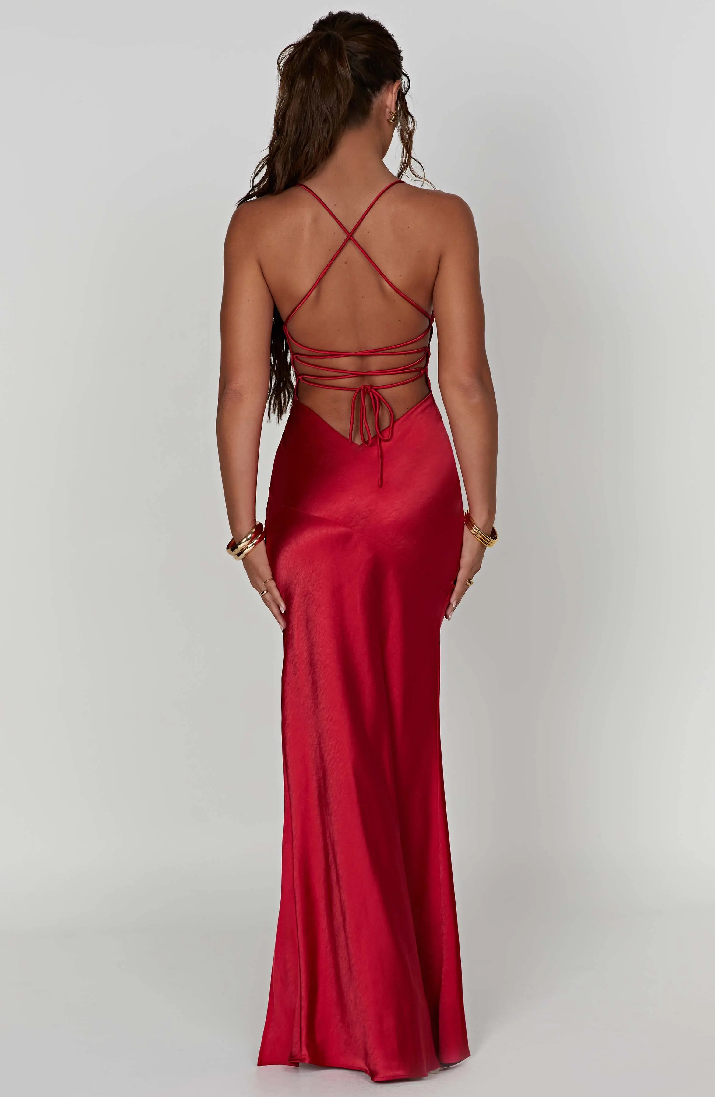 Isobel Maxi Dress - Red - Image 7