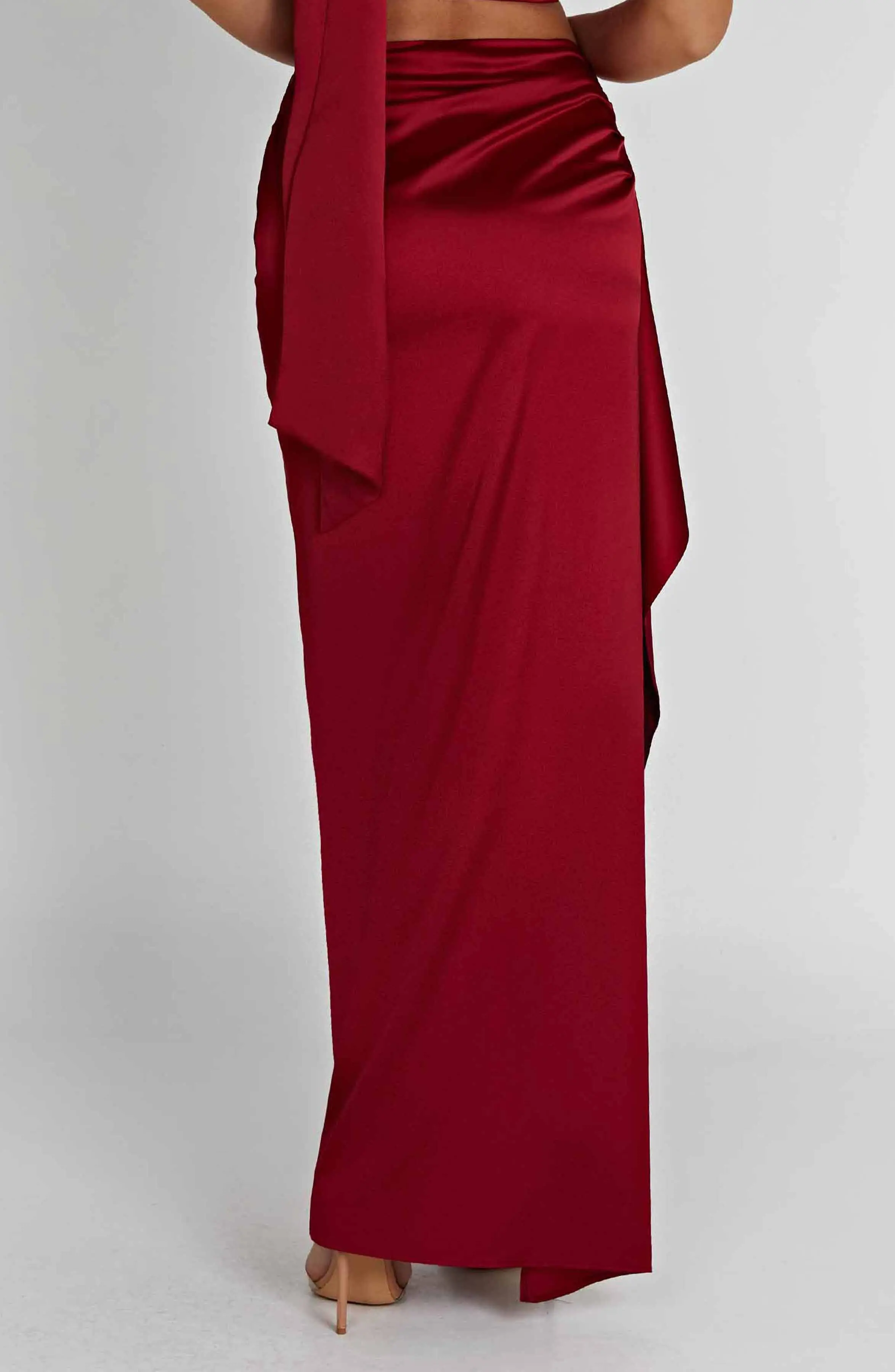 Halsey Maxi Skirt - Wine - Image 6