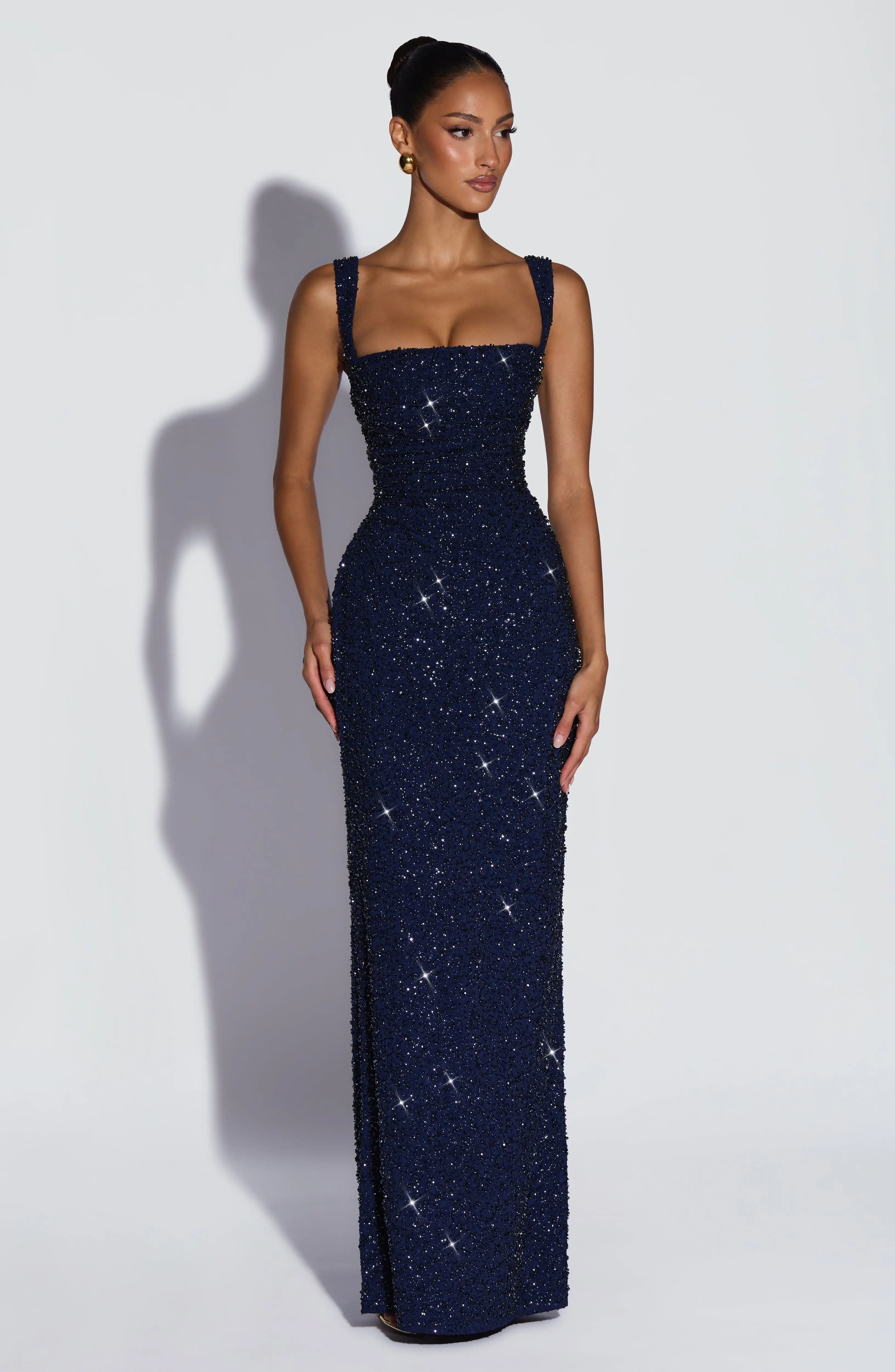 Calanthe Maxi Dress - Navy Sparkle