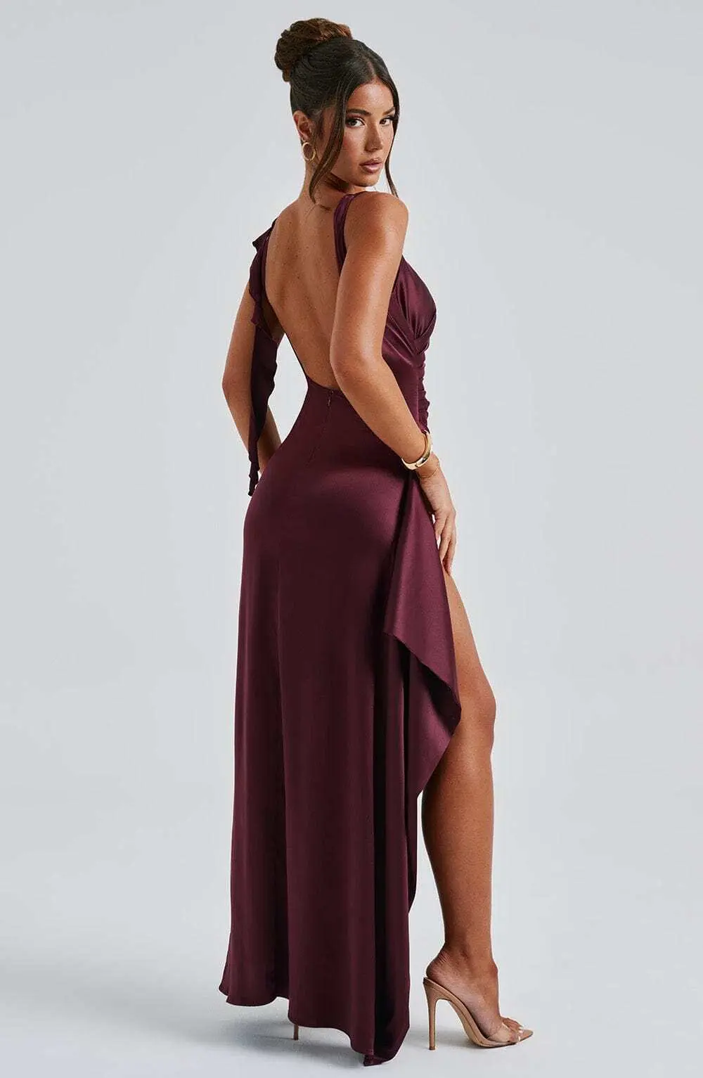 Peggy Maxi Dress - Cherry Lacquer - Image 7