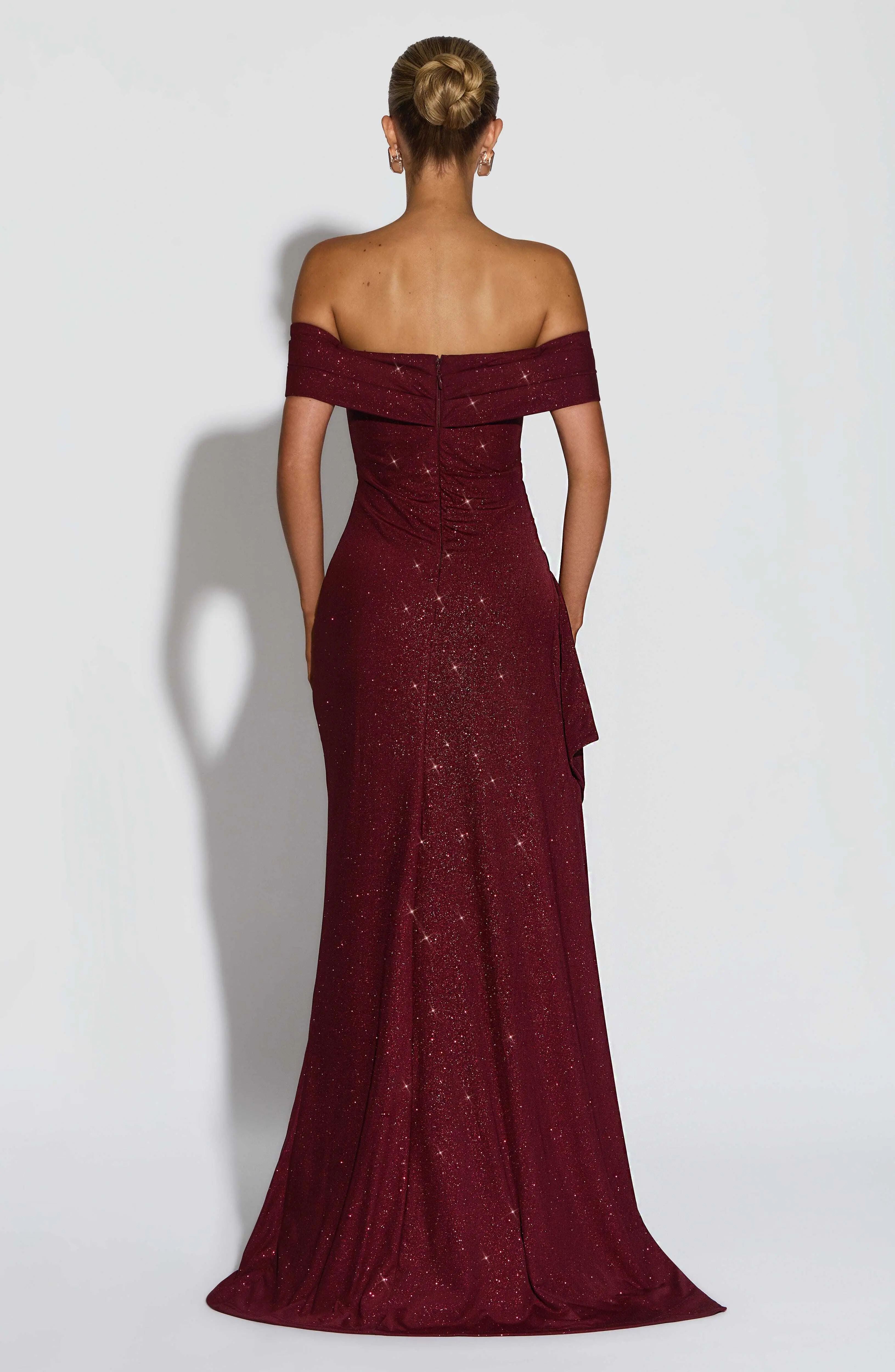Joyce Maxi Dress - Wine Sparkle - Image 3