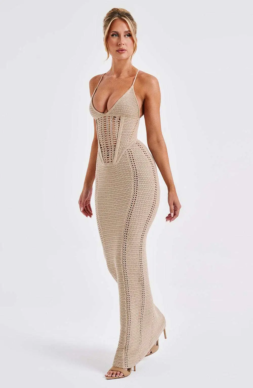 Xanthe Maxi Dress - Beige - Image 10