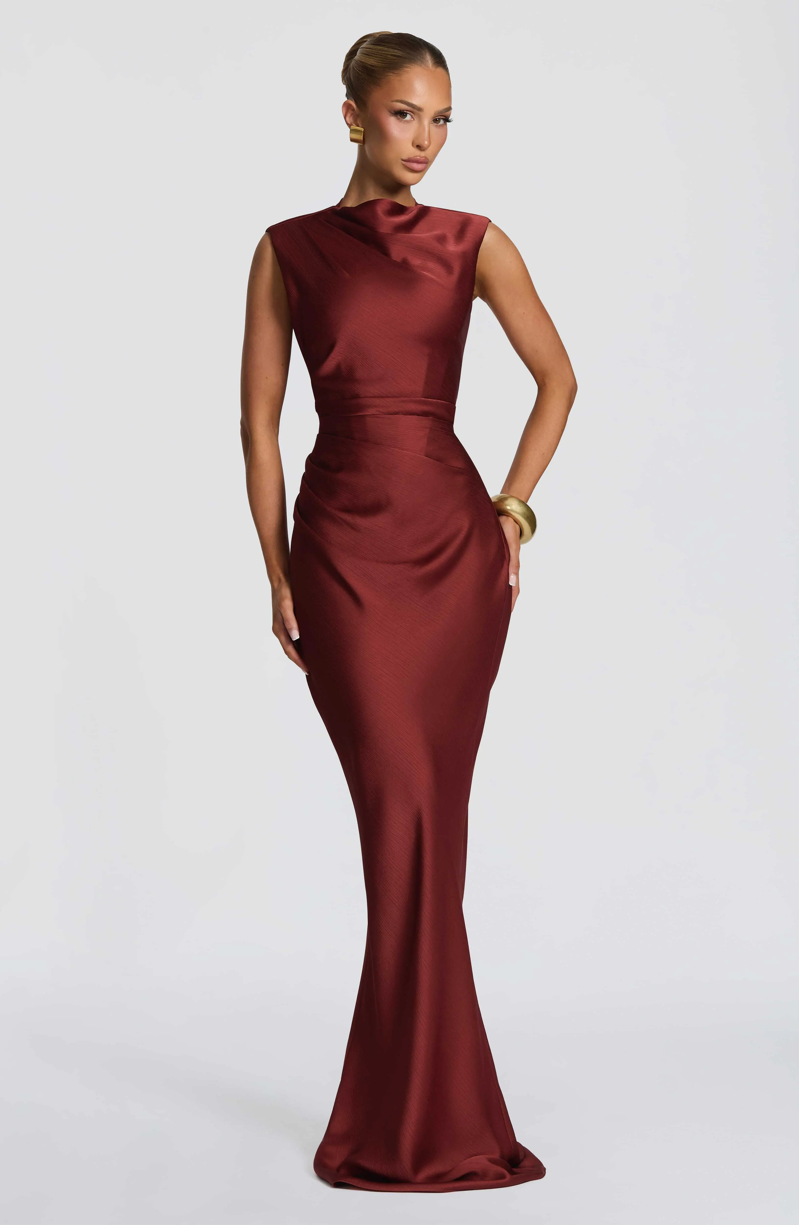 Avielle Maxi Dress - Deep Rust