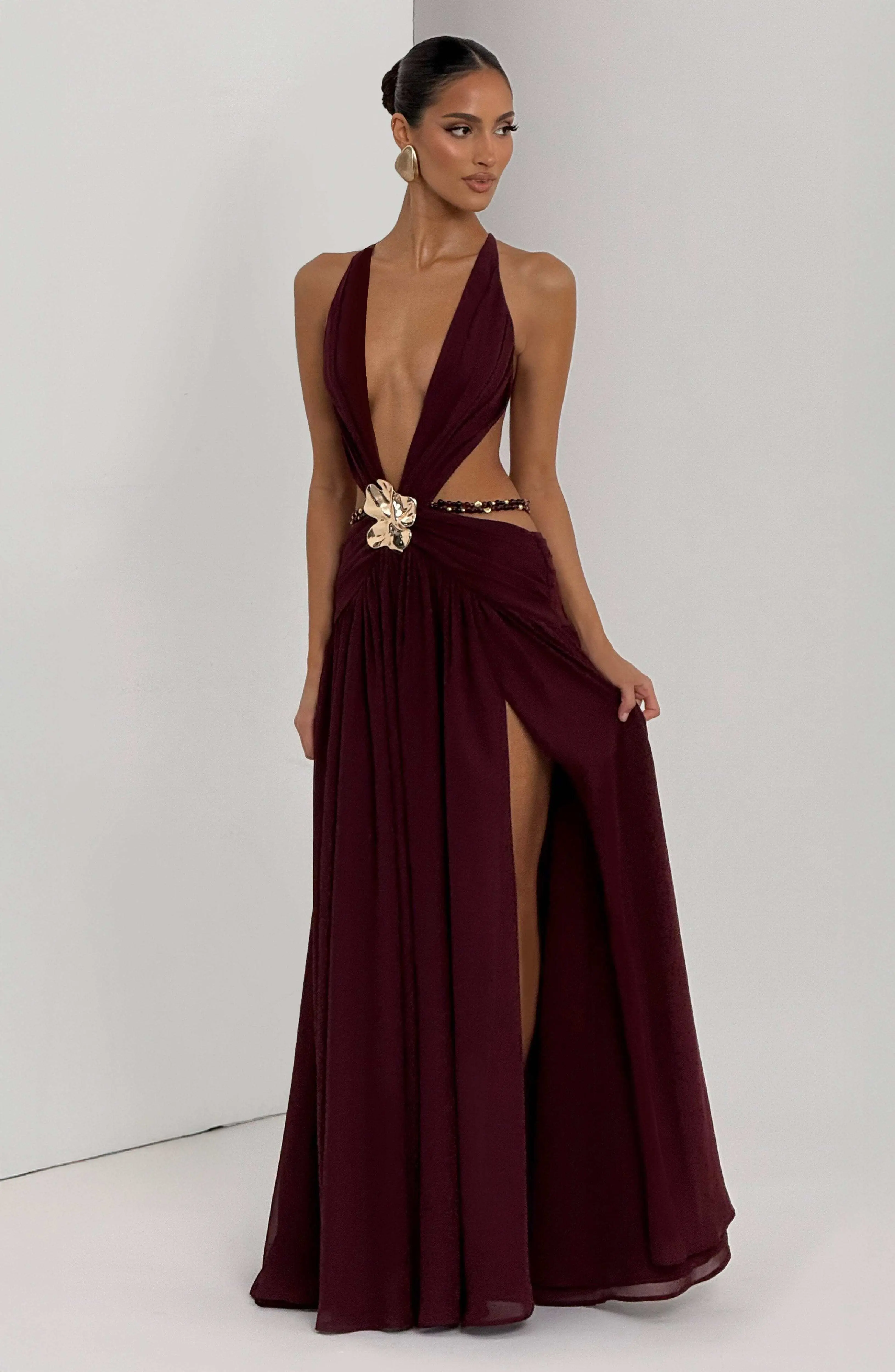 Indianna Maxi Dress - Cherry Lacquer - Image 9