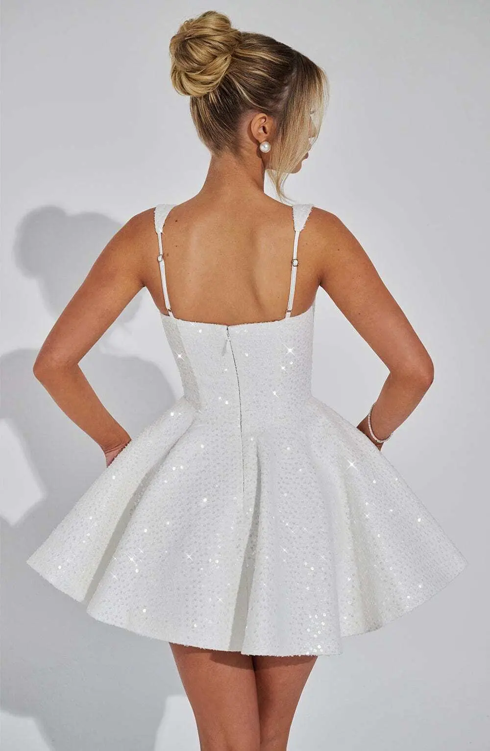 Dorothy Mini Dress - Ivory - Image 7