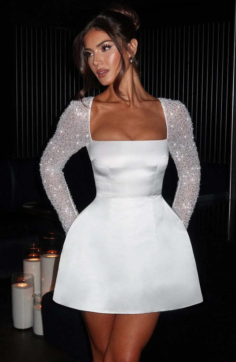 Dolly Mini Dress - Ivory - Image 2