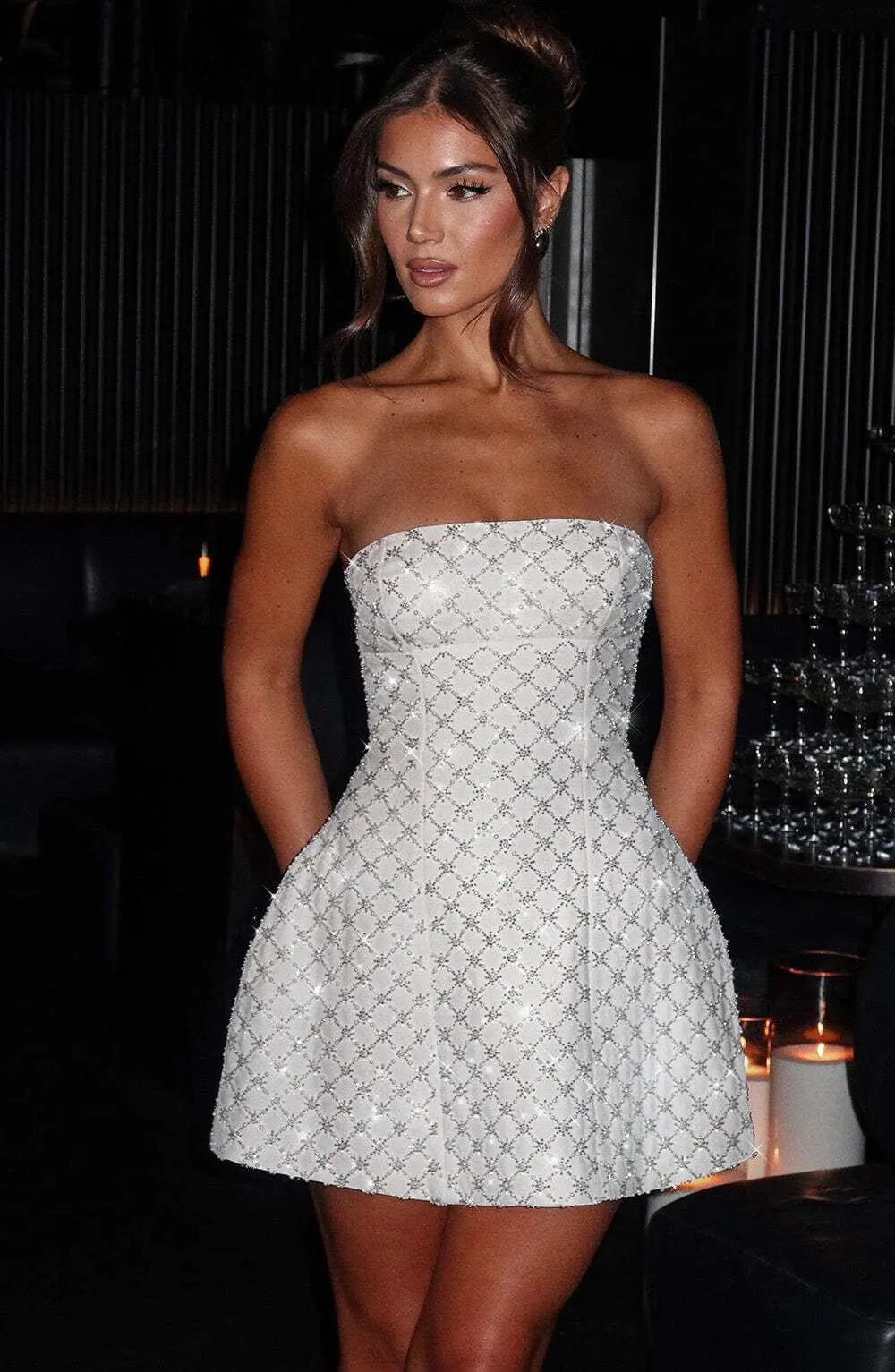 Beatrice Mini Dress - Ivory - Image 2