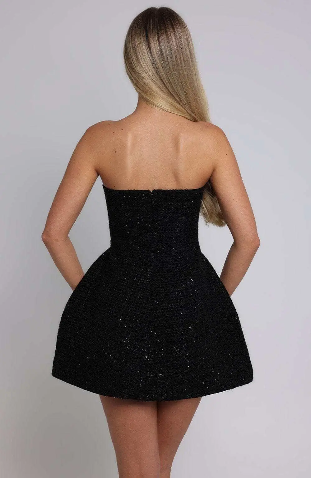 Lottie Mini Dress - Black - Image 3