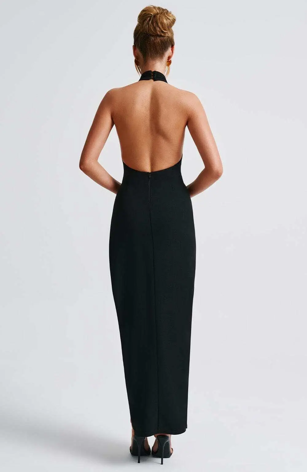 Adalia Maxi Dress - Black - Image 8