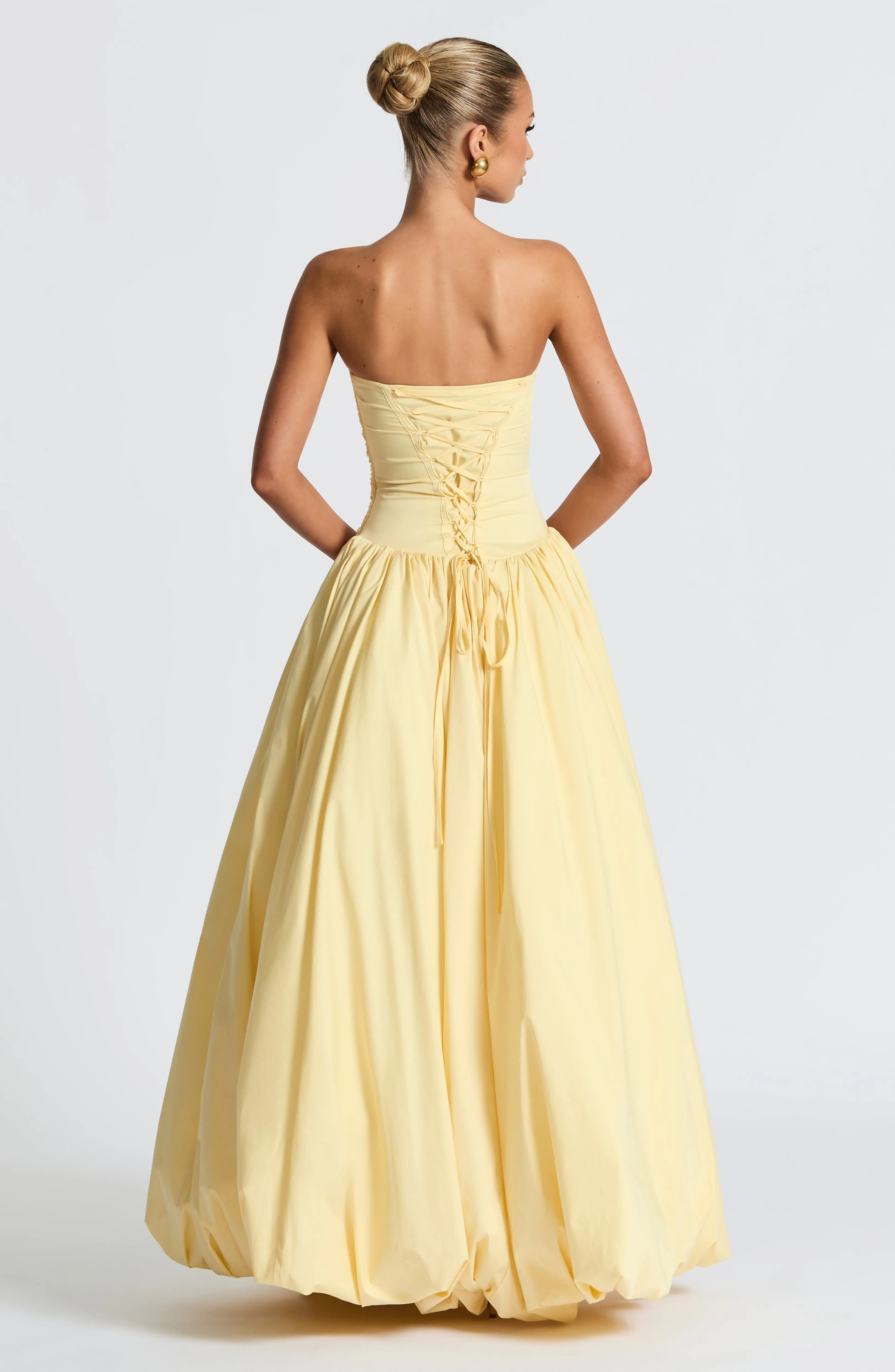 Jillian Maxi Dress - Lemon - Image 2
