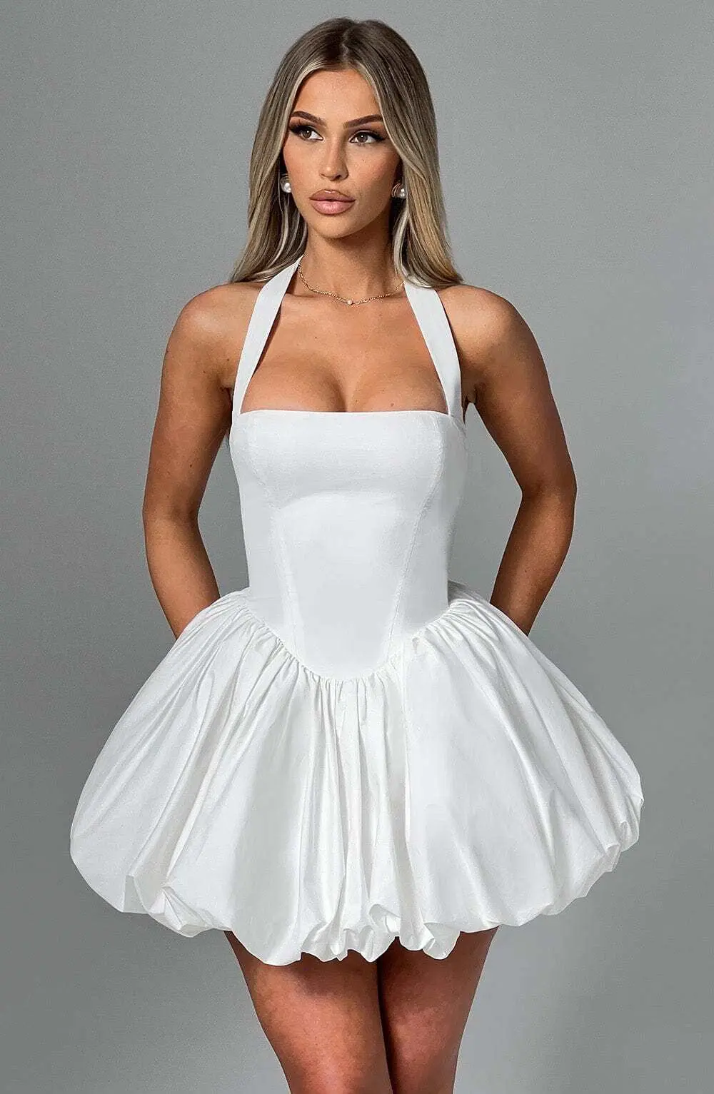 Maricia Mini Dress - Ivory - Image 3