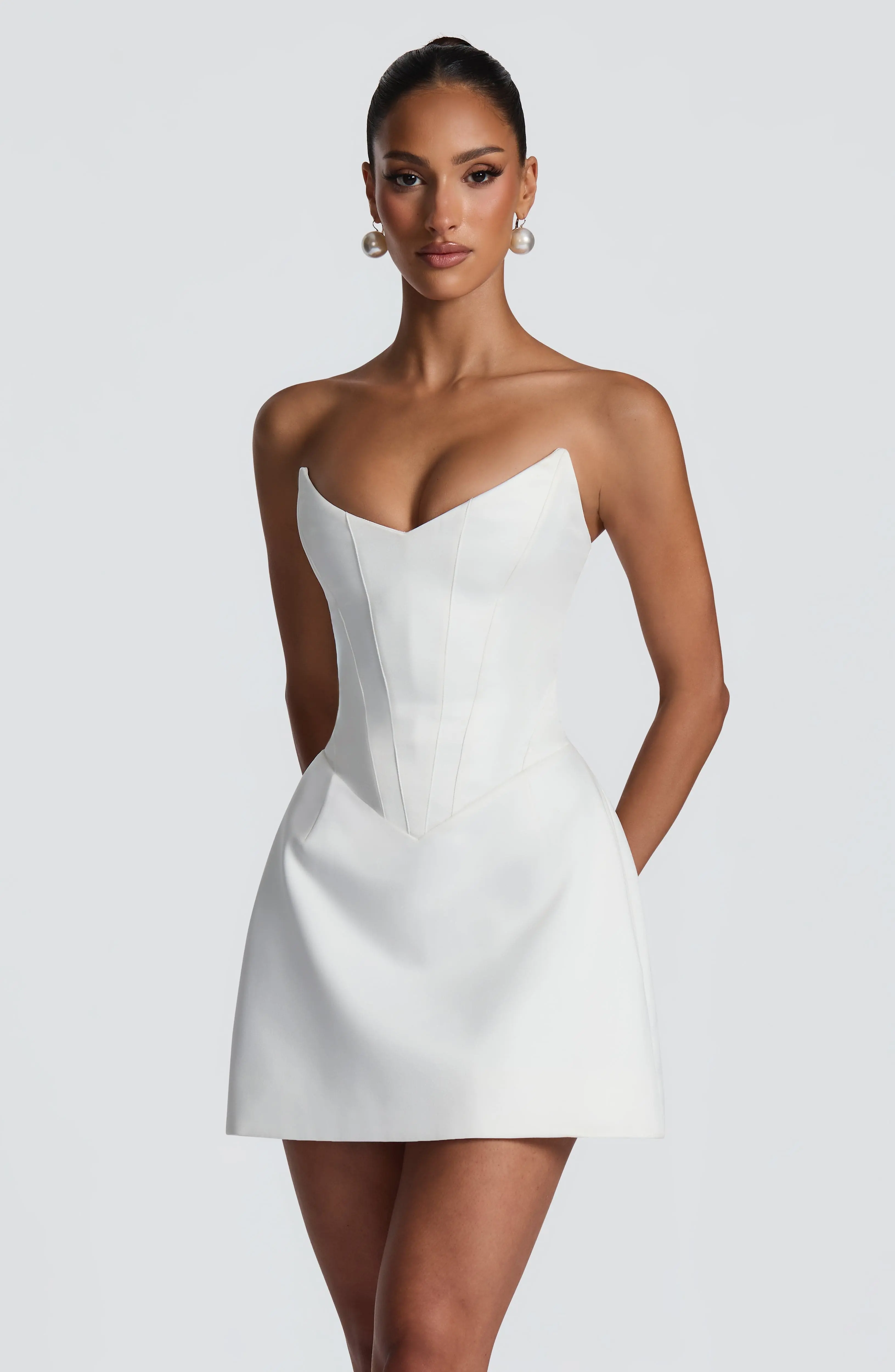 Torin Mini Dress - Ivory - Image 11