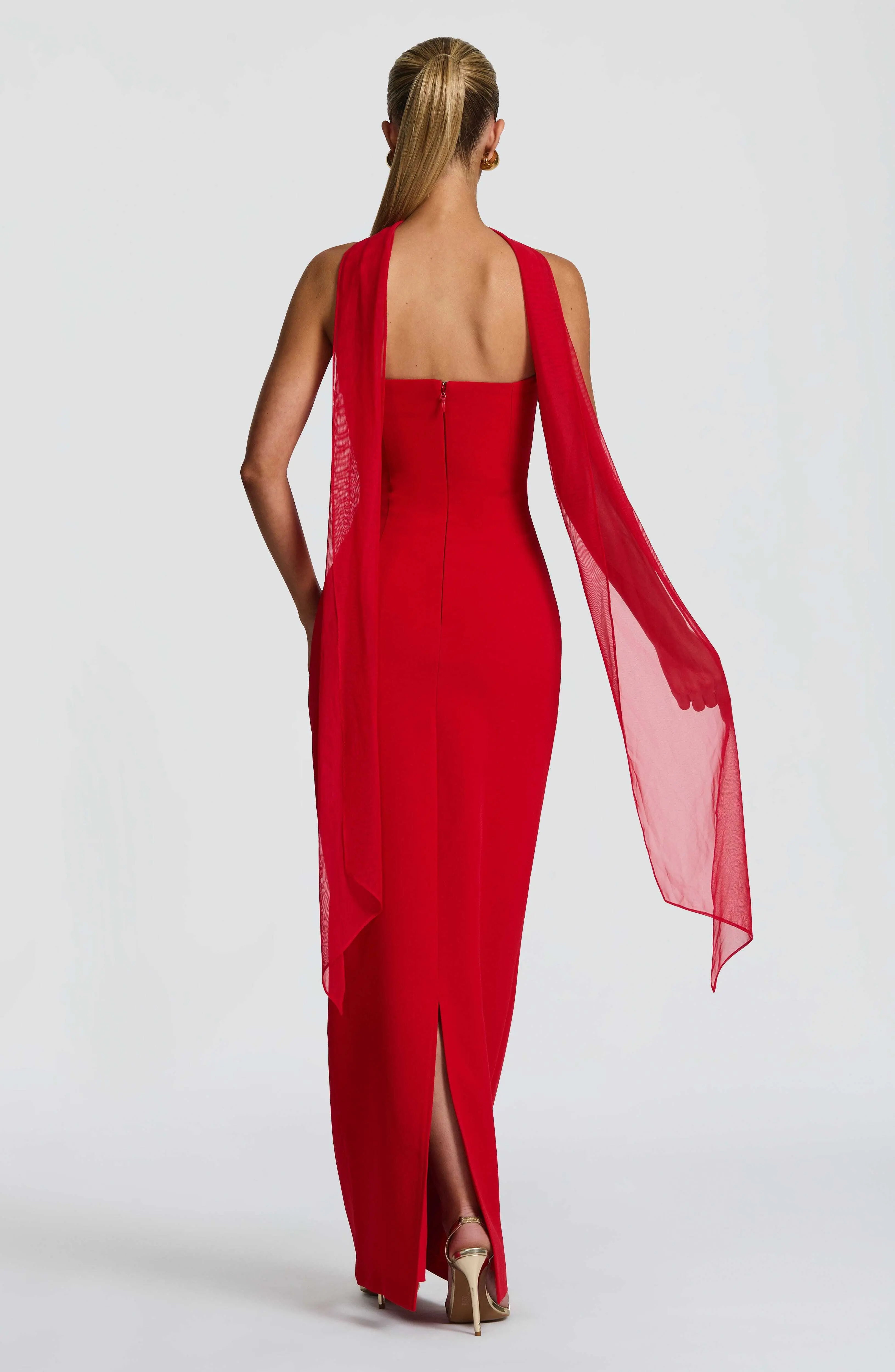Lindsey Maxi Dress - Red - Image 7