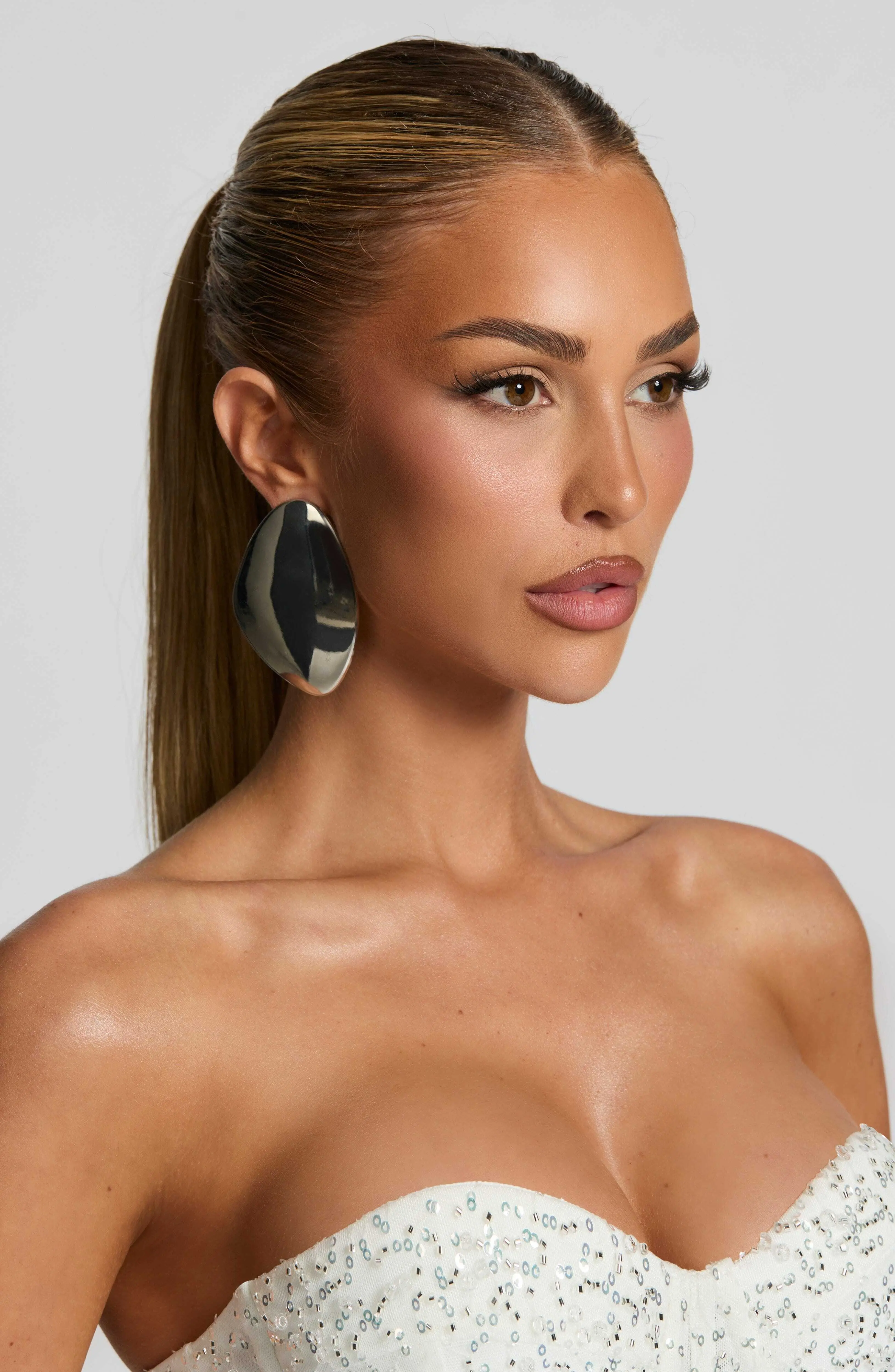 Yuki Earrings - Silver - Image 3