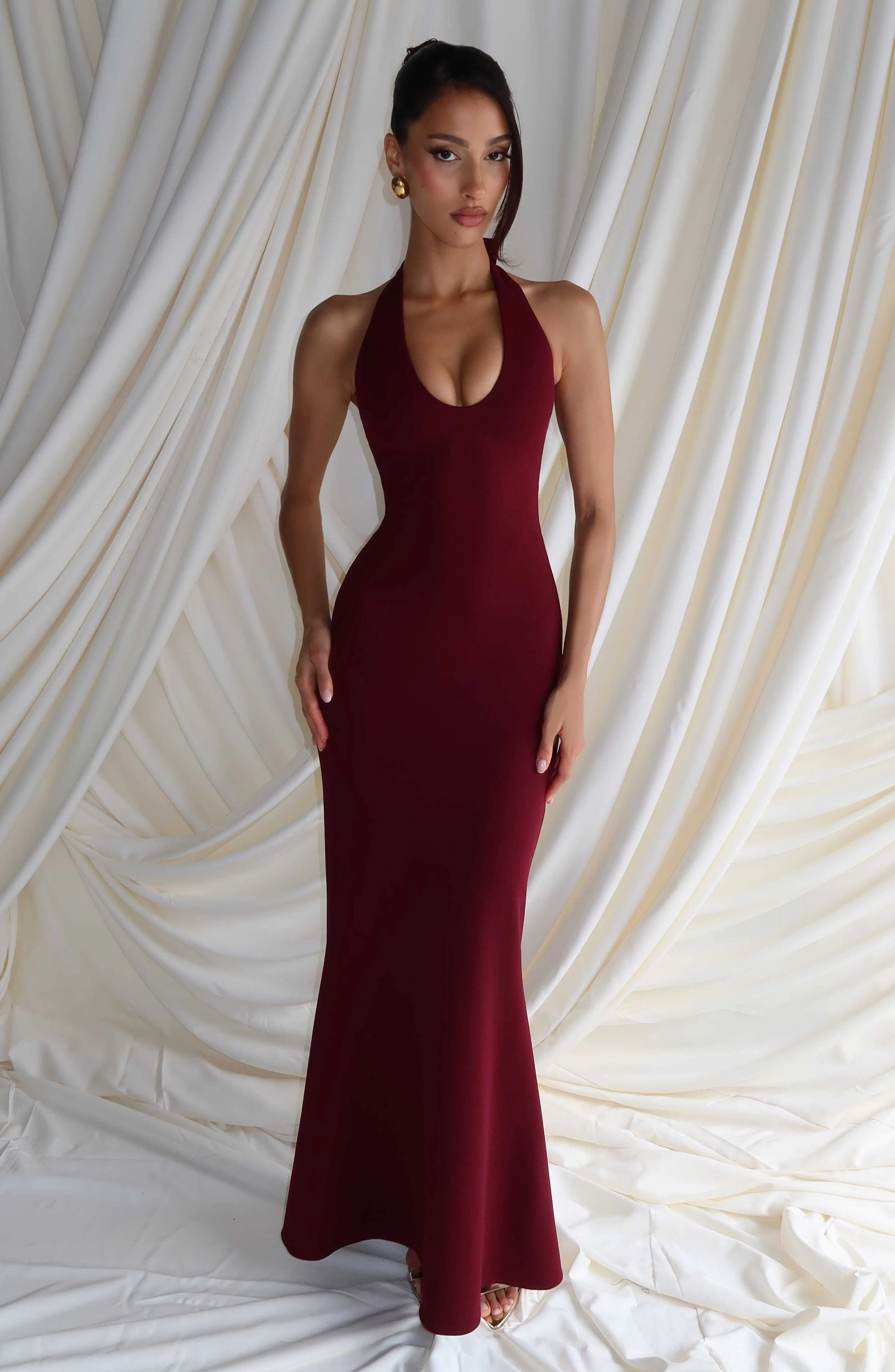 Fern Maxi Dress - Cherry Lacquer - Image 9