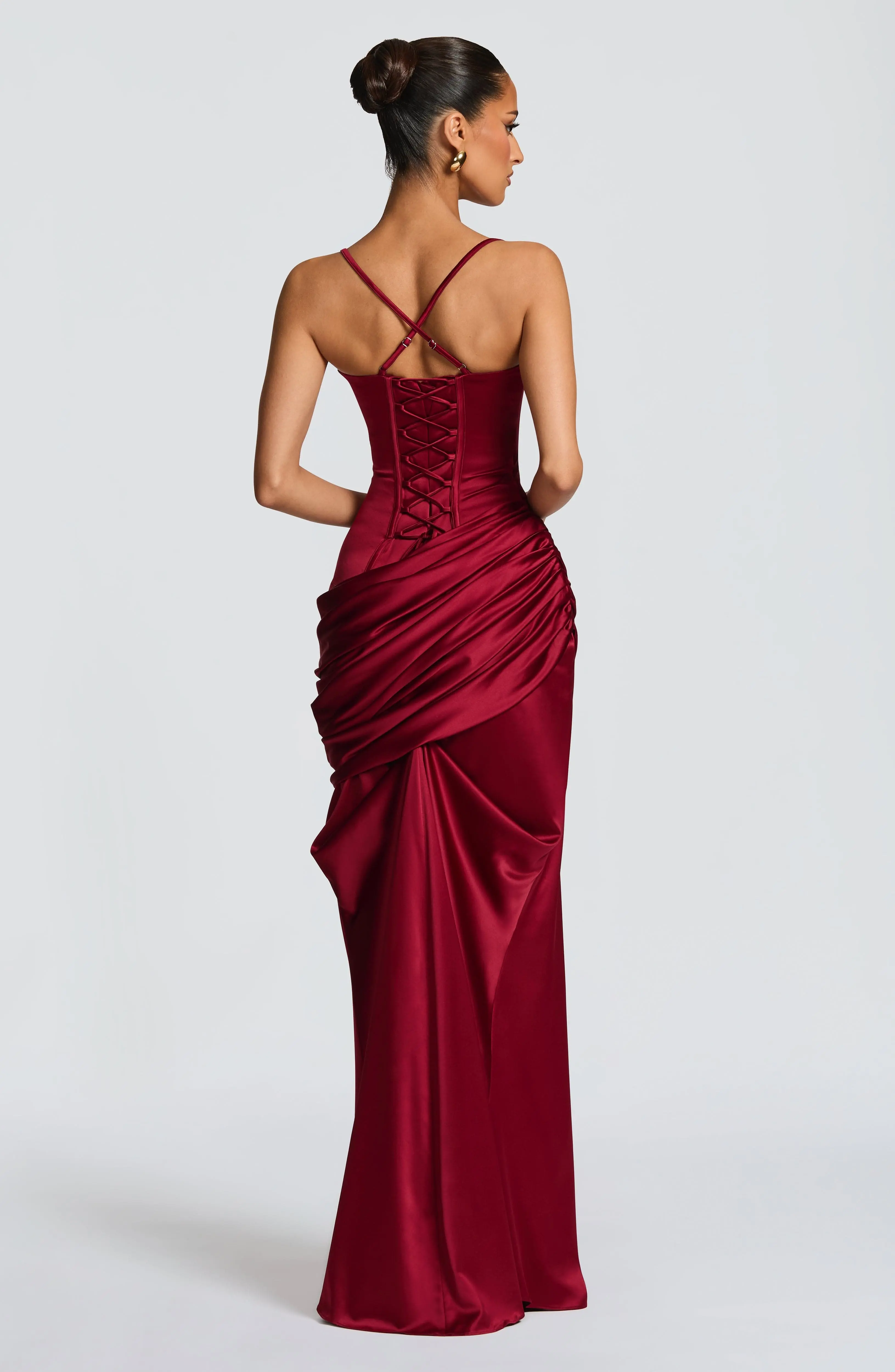 Connie Gown - Burgundy - Image 5