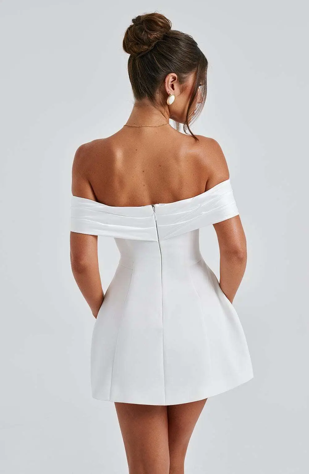 Delta Mini Dress - Ivory - Image 8