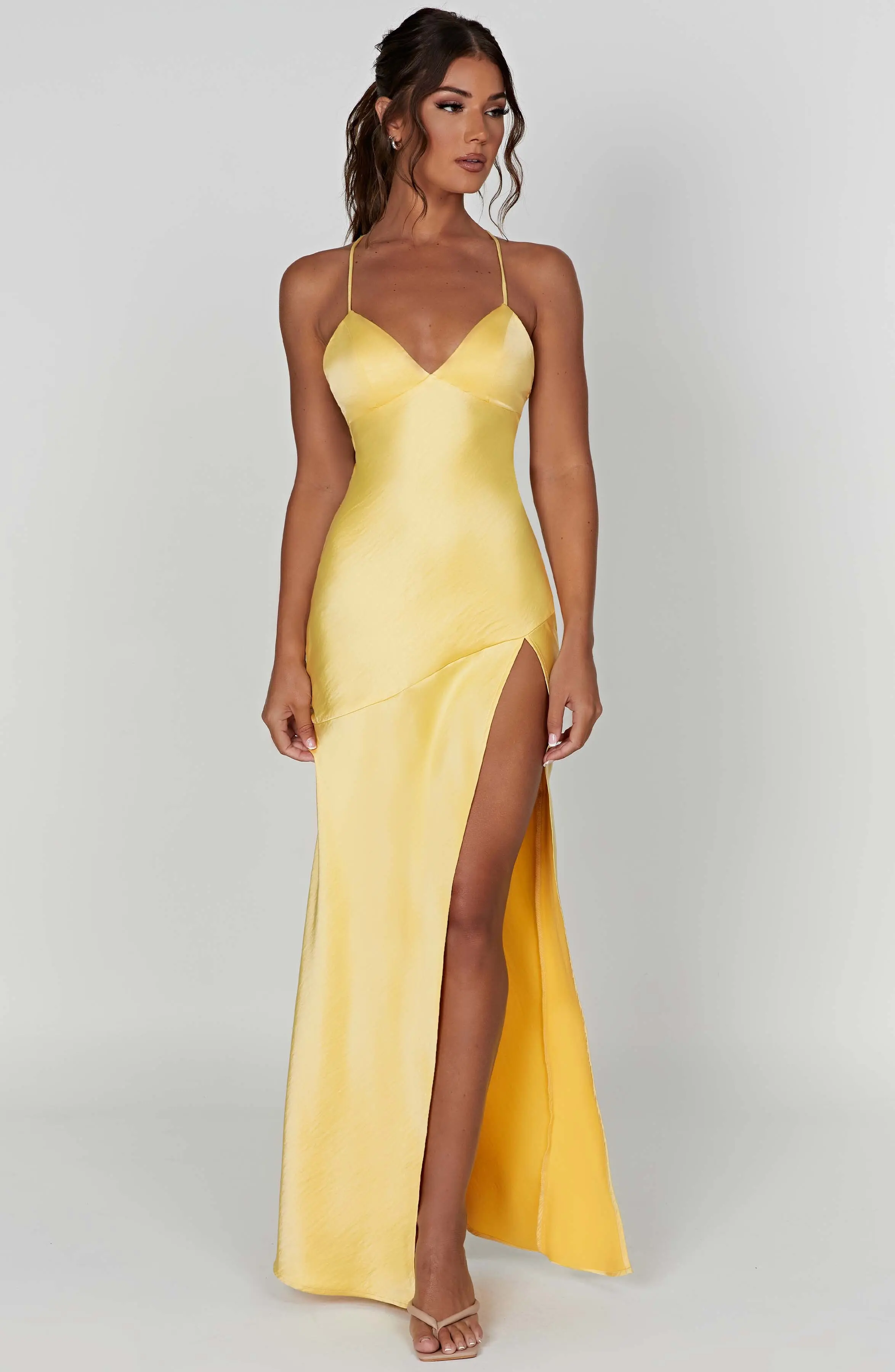 Isobel Maxi Dress - Lemon - Image 6