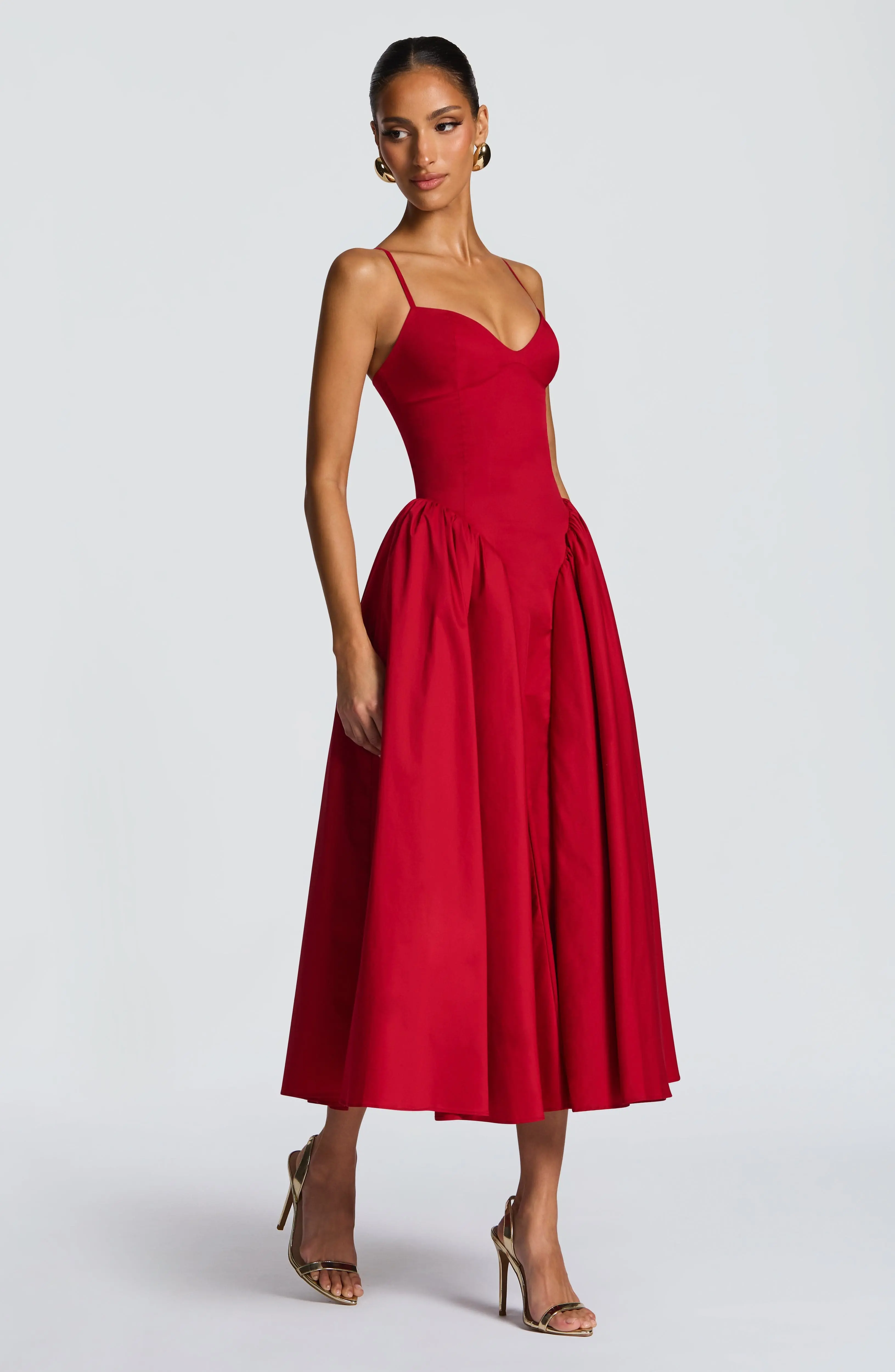 Emerson Midi Dress - Red - Image 9